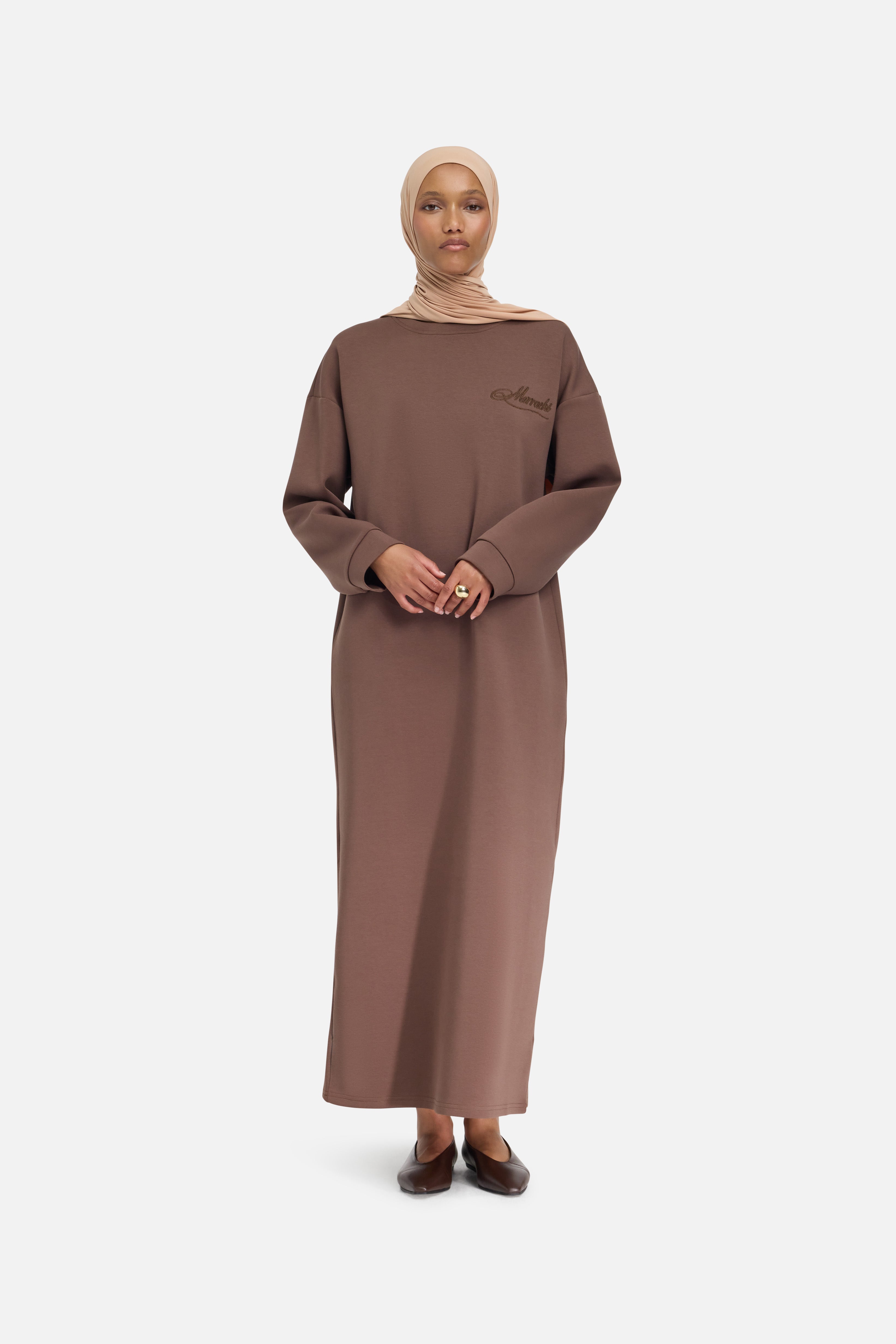 Comfy Sweater Dress | Chocolate