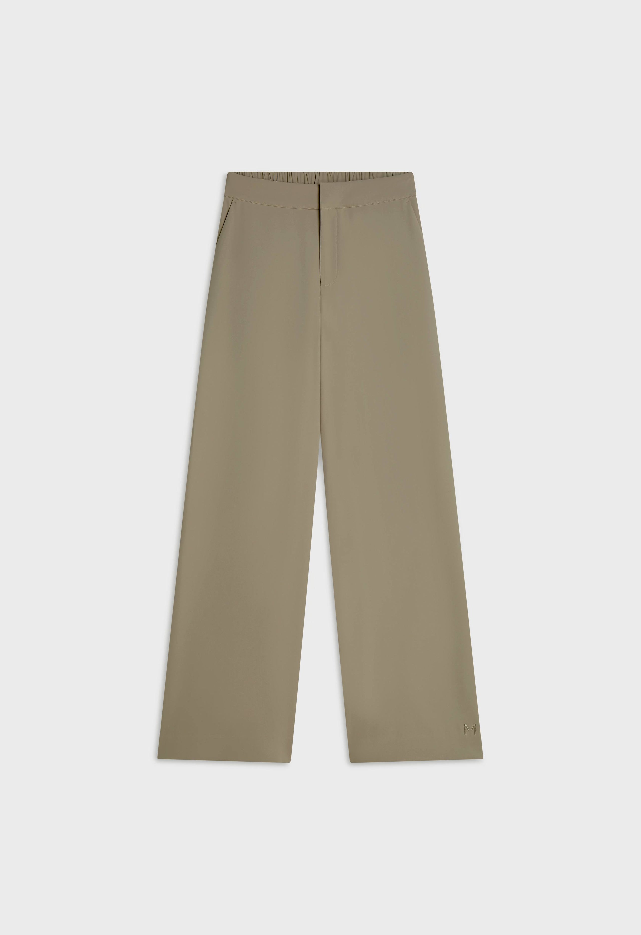 Elasticated Waist Taillored Pants | Desert Brown