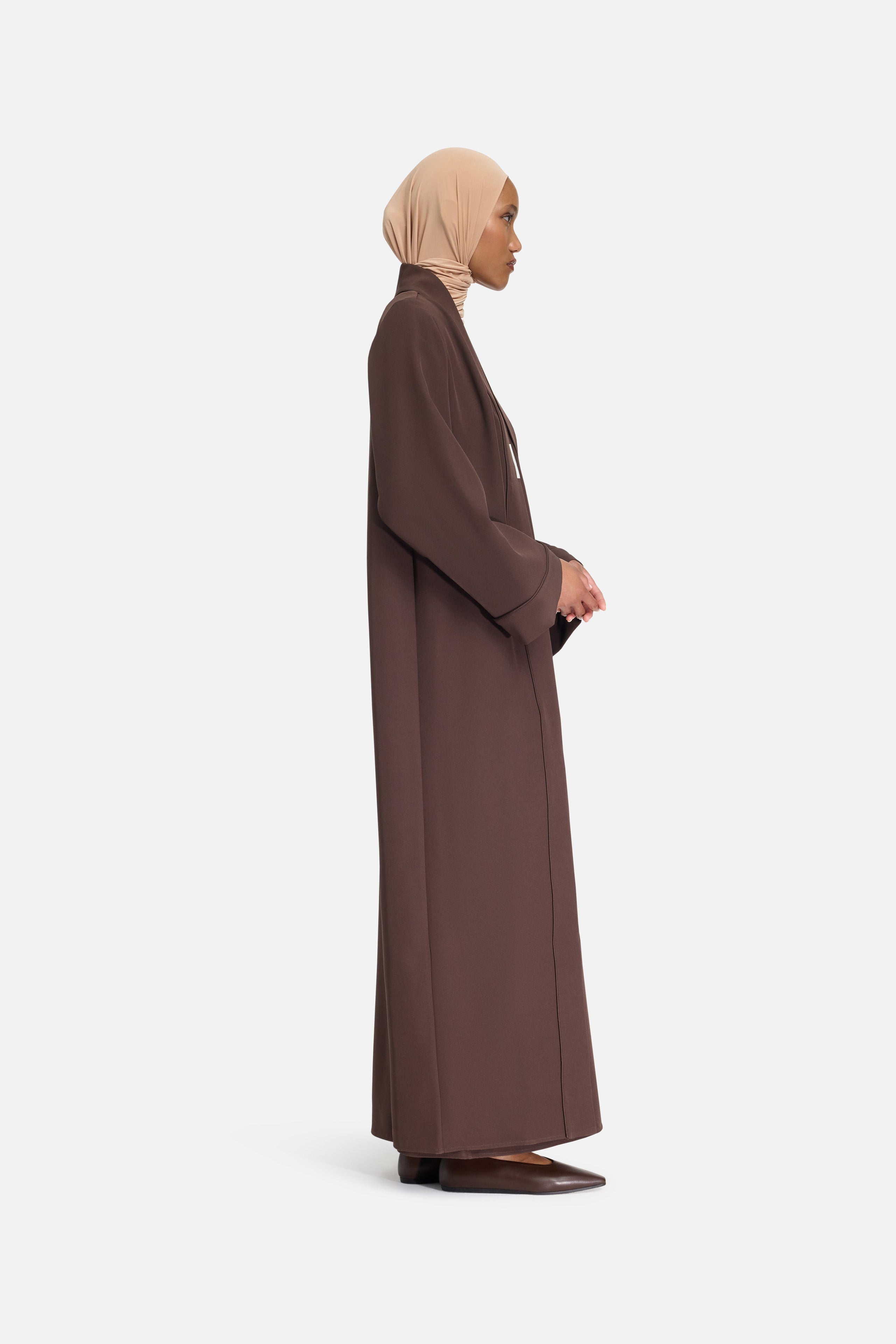 Essential Abaya Regular | Dark Brown