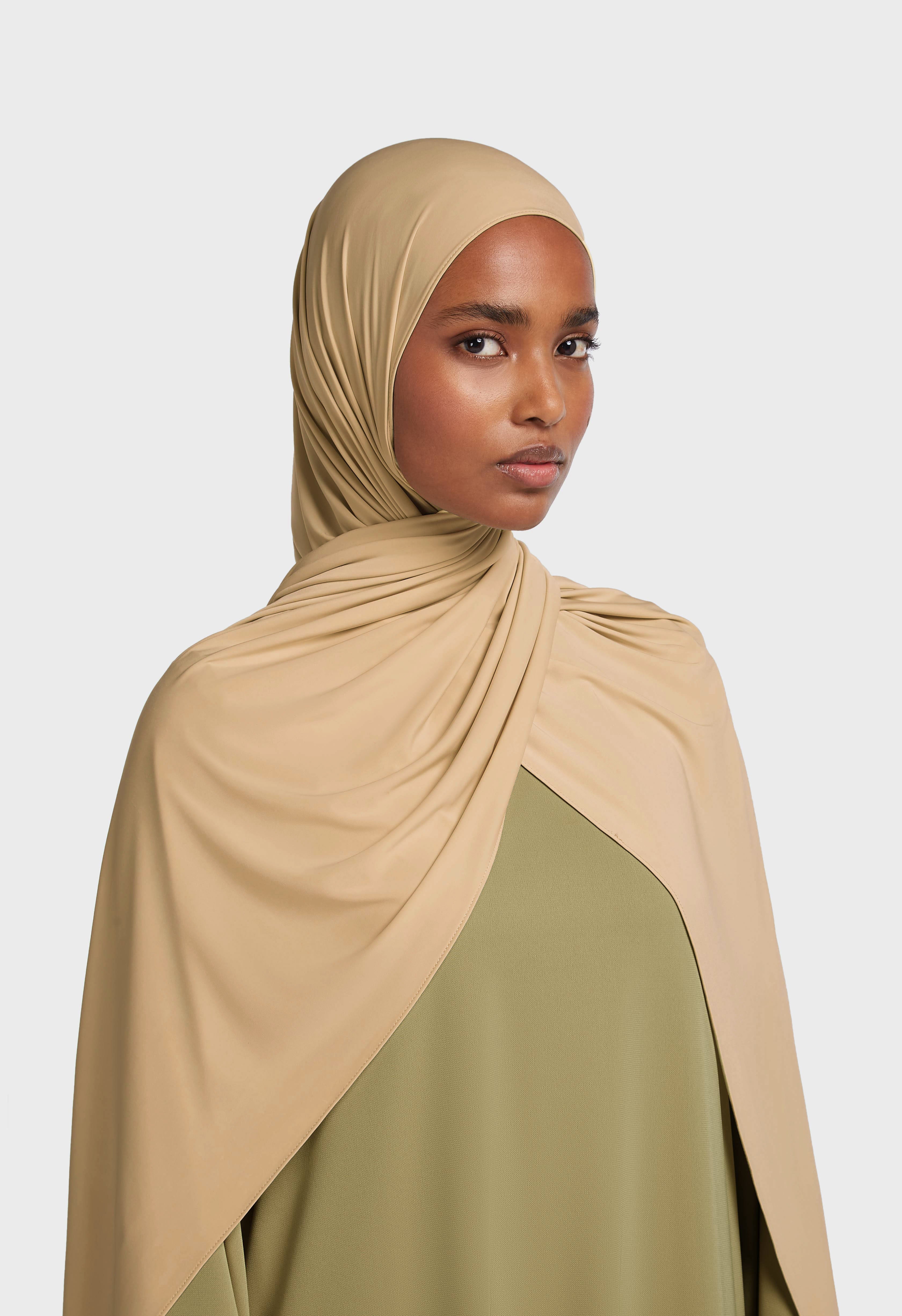 Liquid Jersey Scarf | Almond