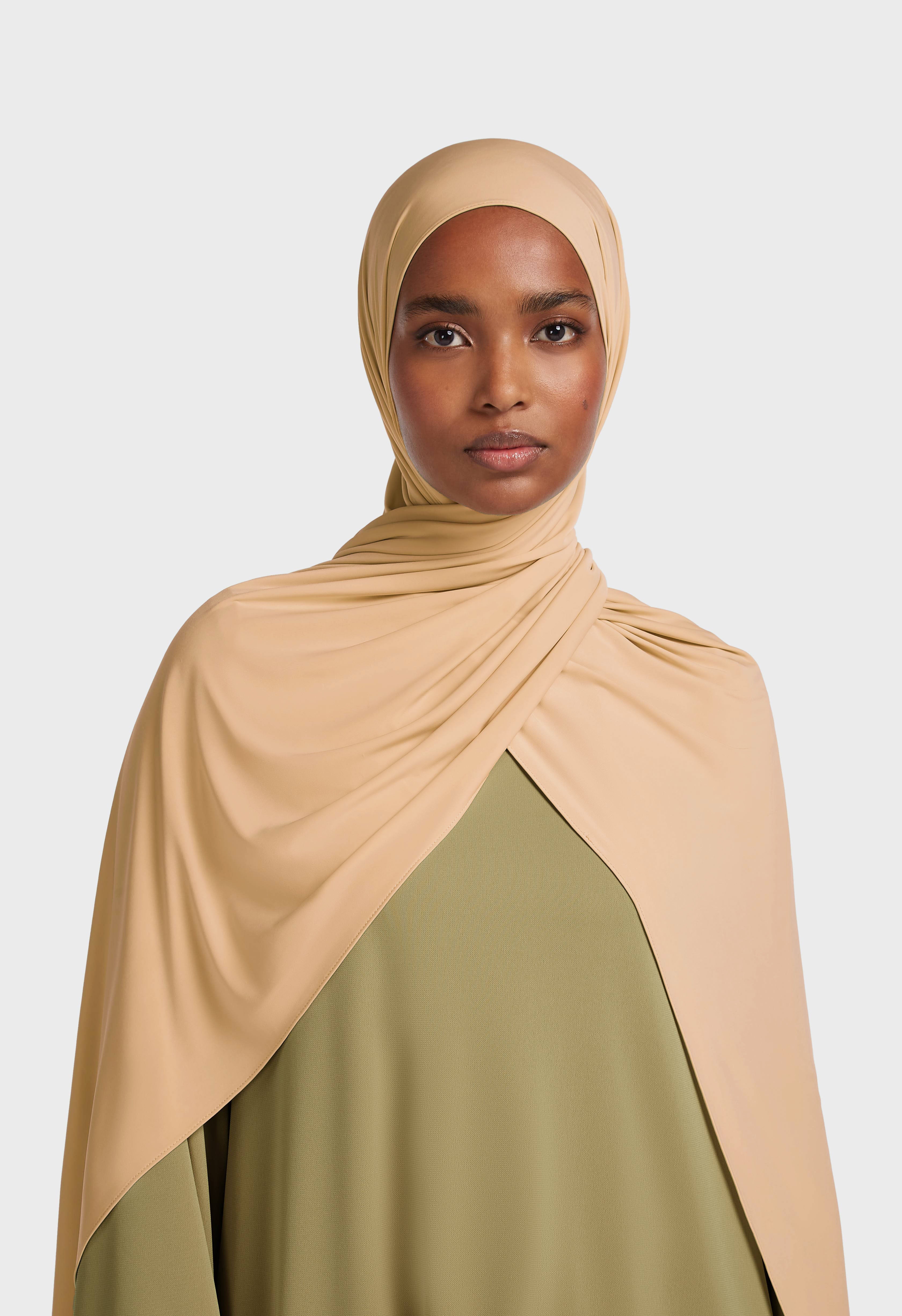 Liquid Jersey Scarf | Beige Rose