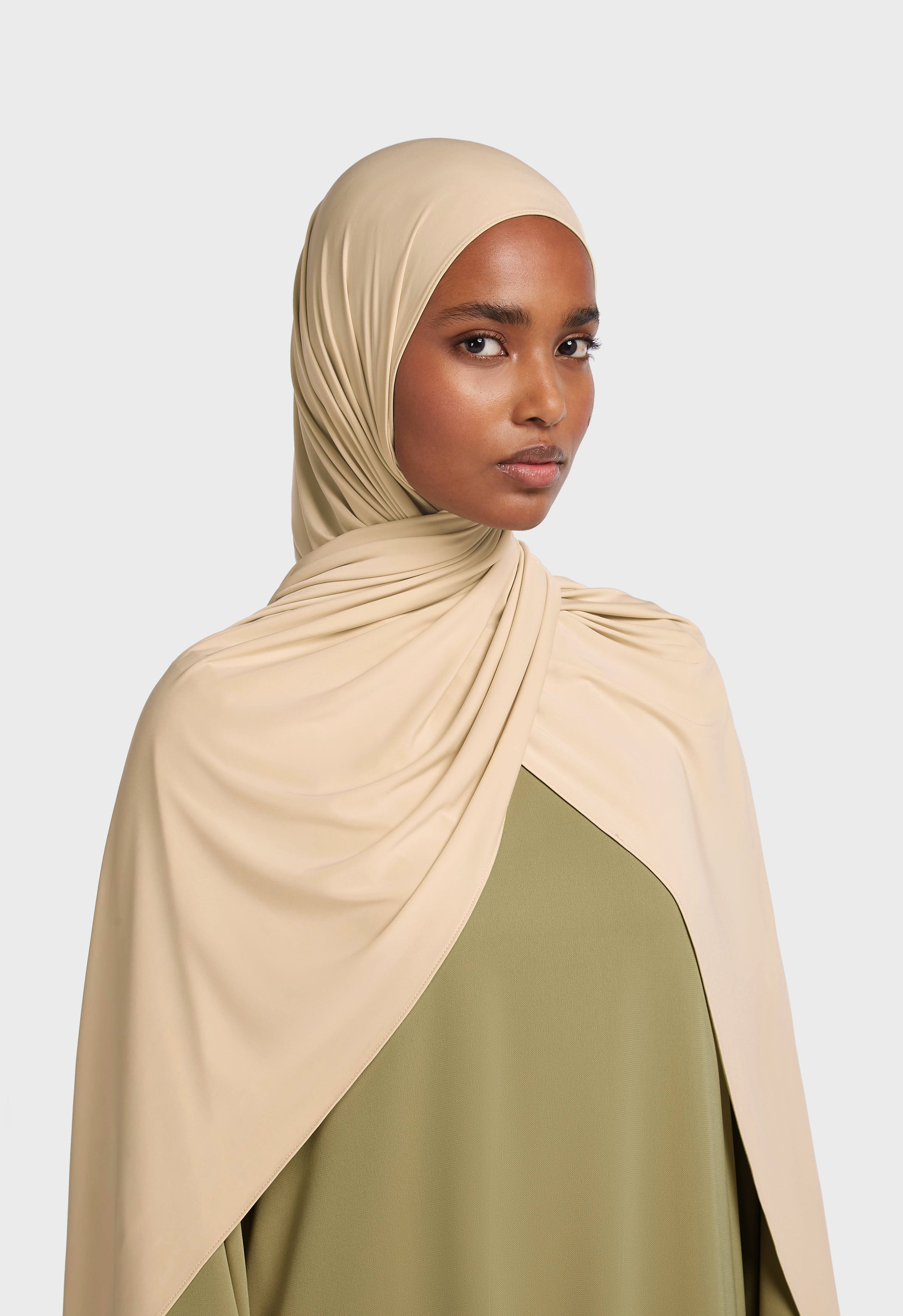 Liquid Jersey Scarf | Warm Butter