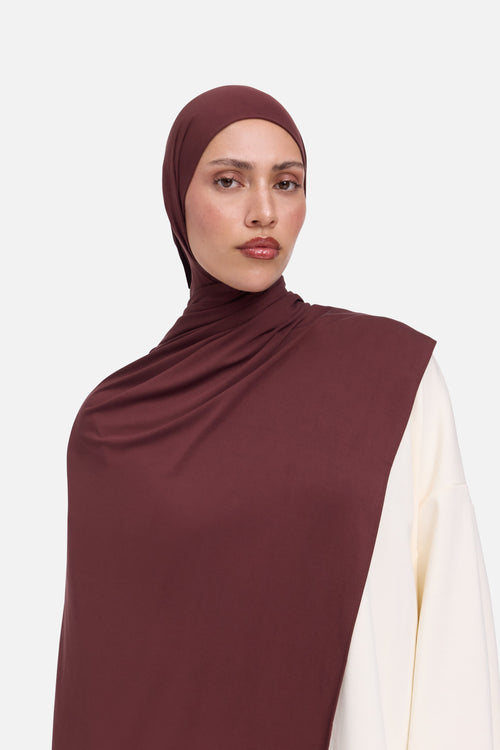 Liquid Jersey Scarf | Vintage Purple