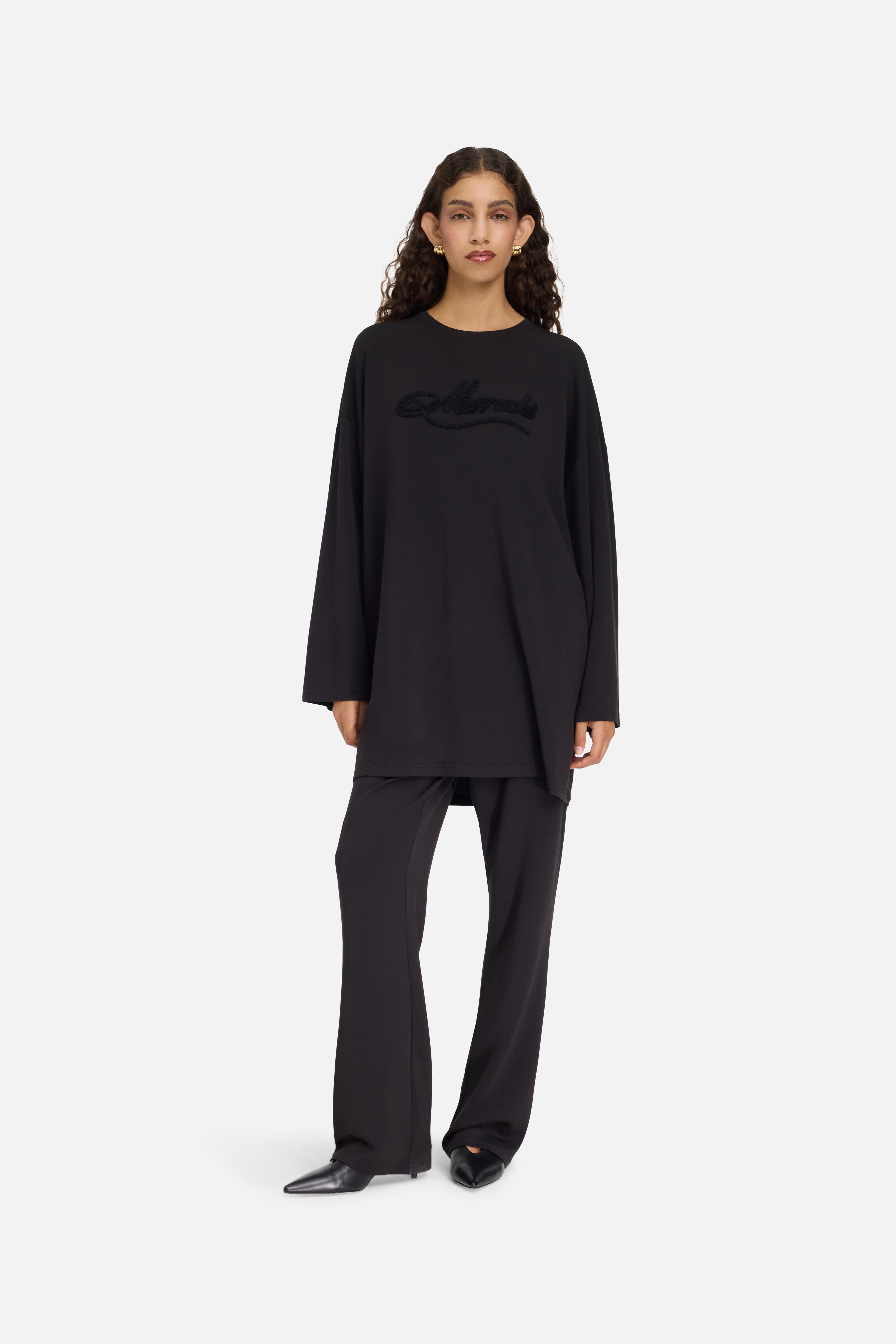 Modal Jersey Pants | Black