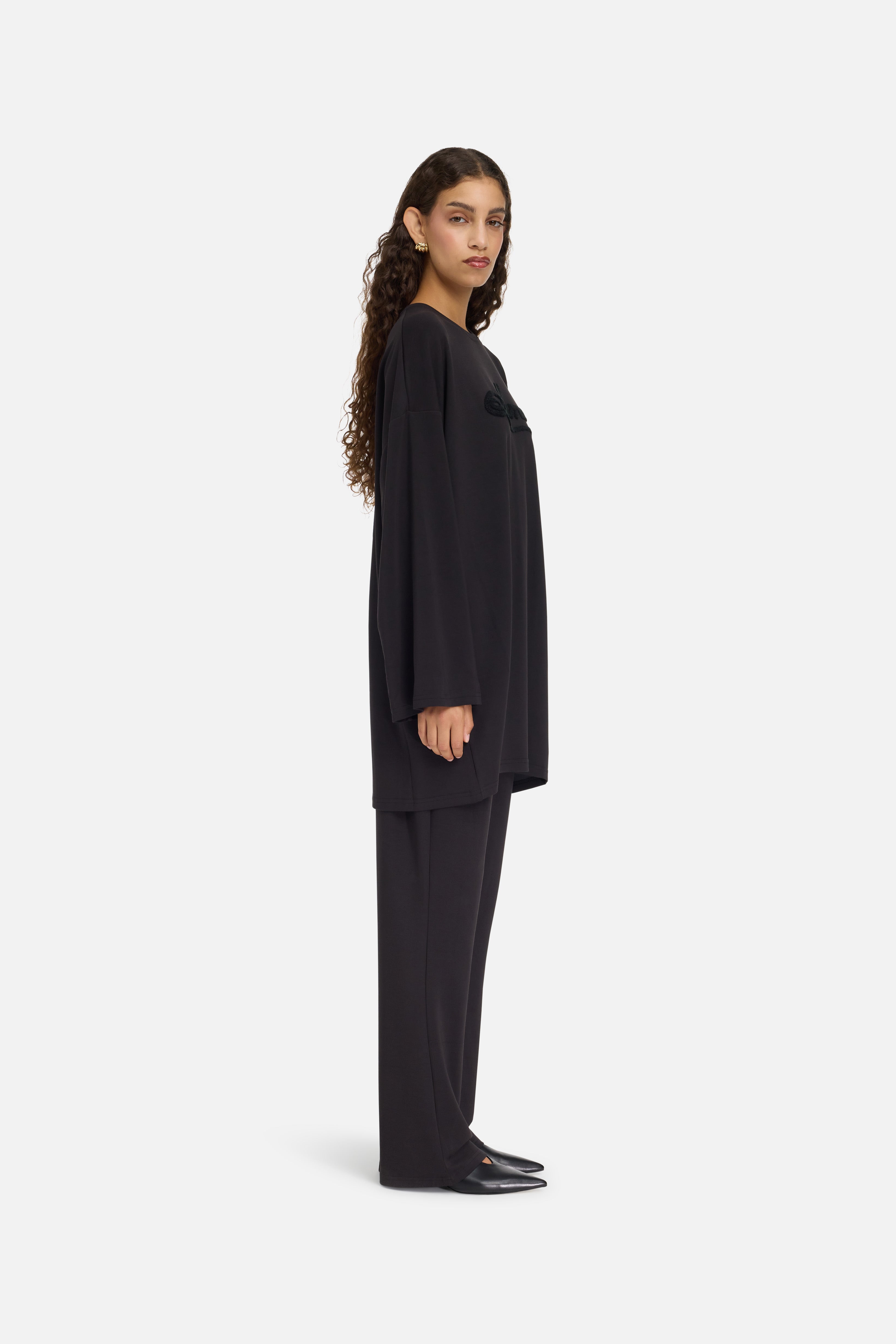 Modal Jersey Pants | Black