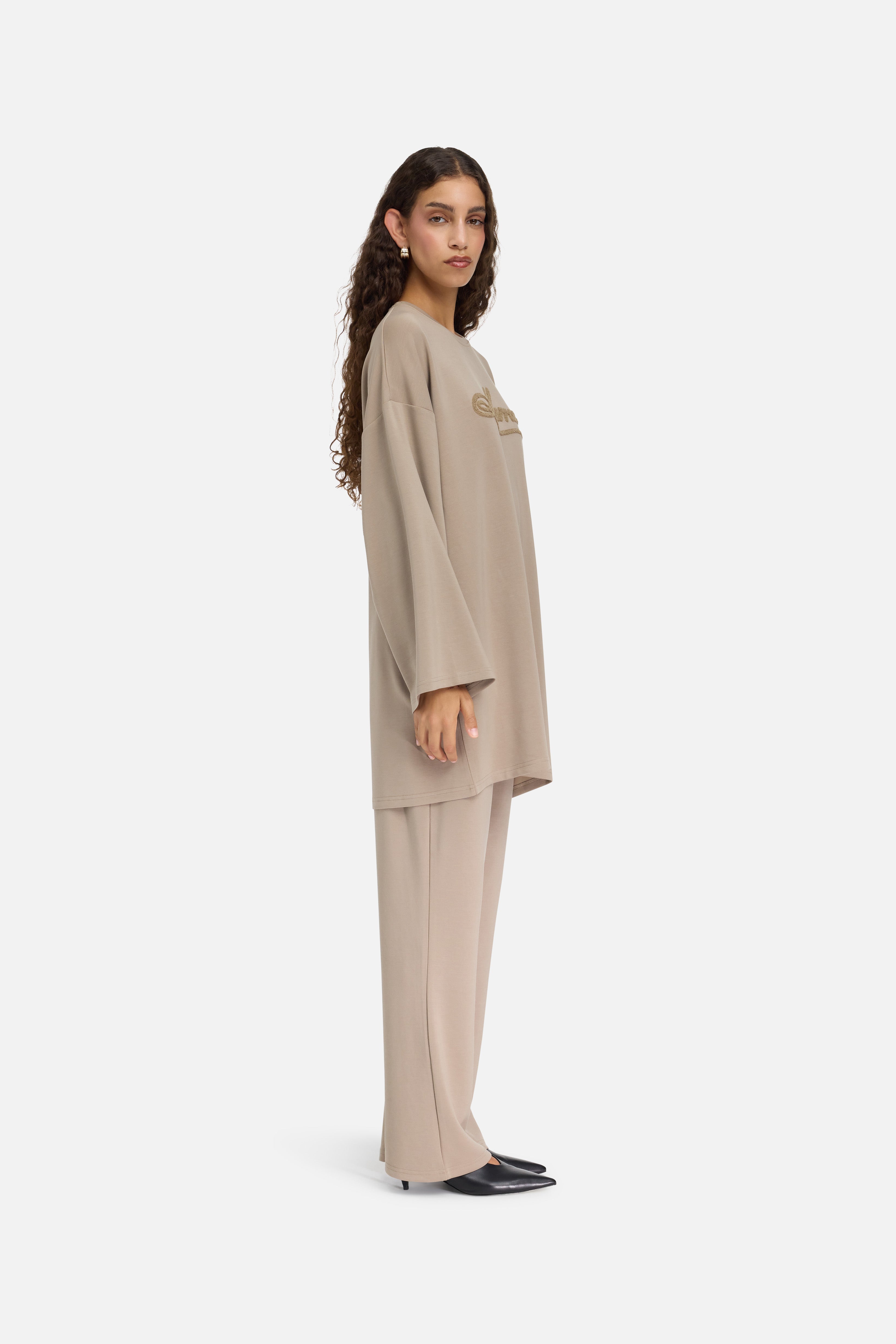 Modal Jersey Pants | Khaki