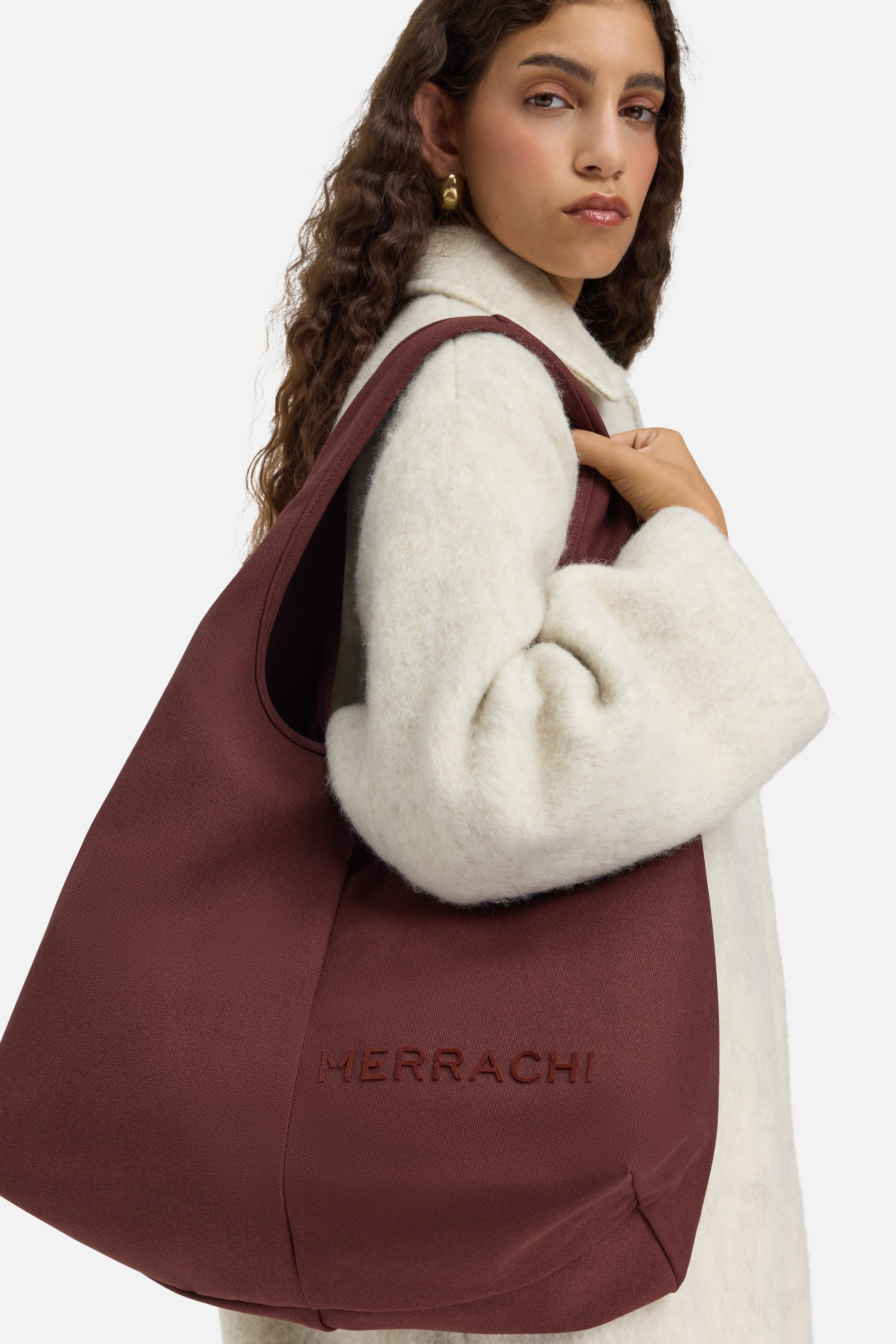 Oval Tote Bag | Dark Cherry