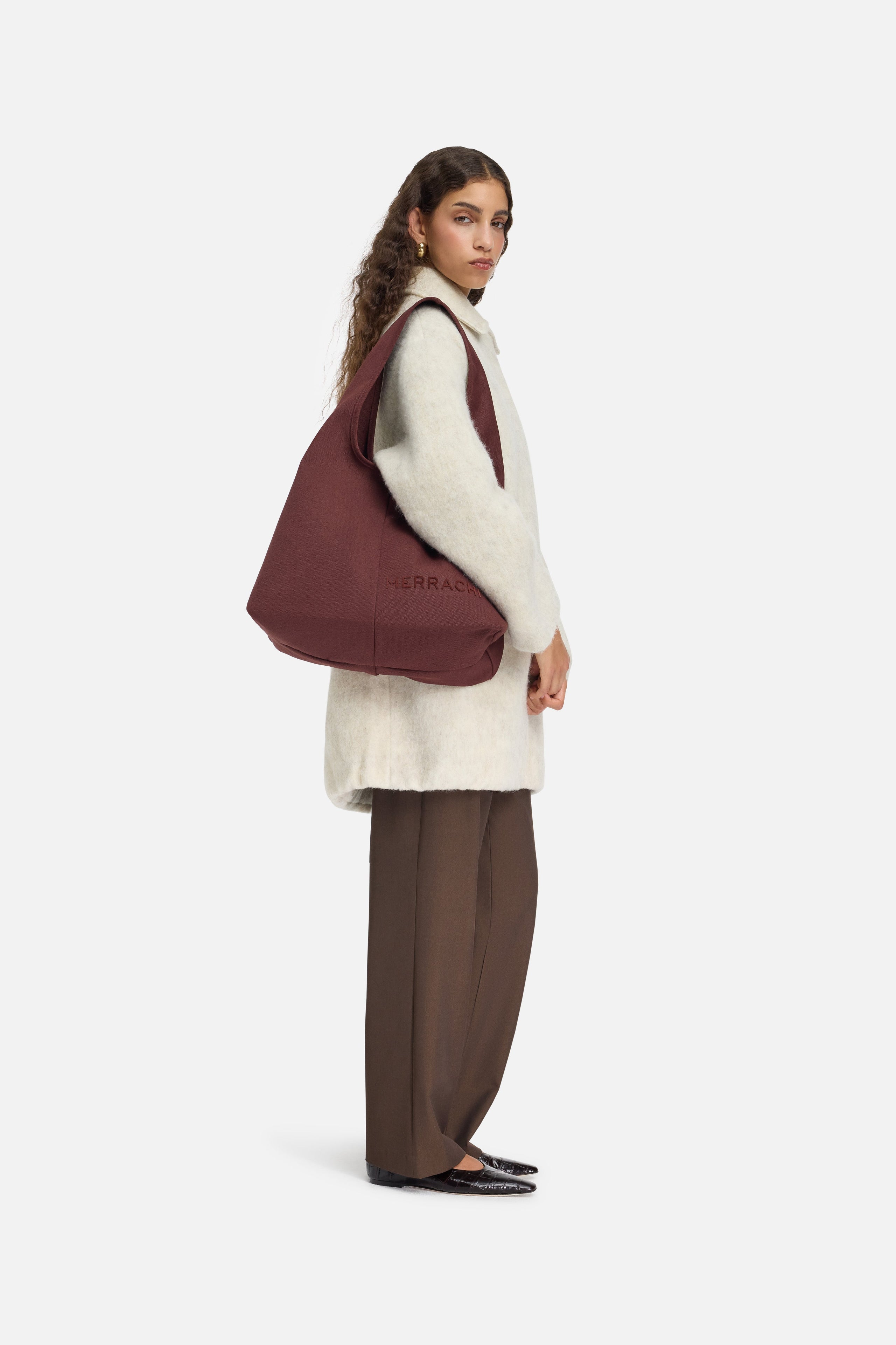 Oval Tote Bag | Dark Cherry