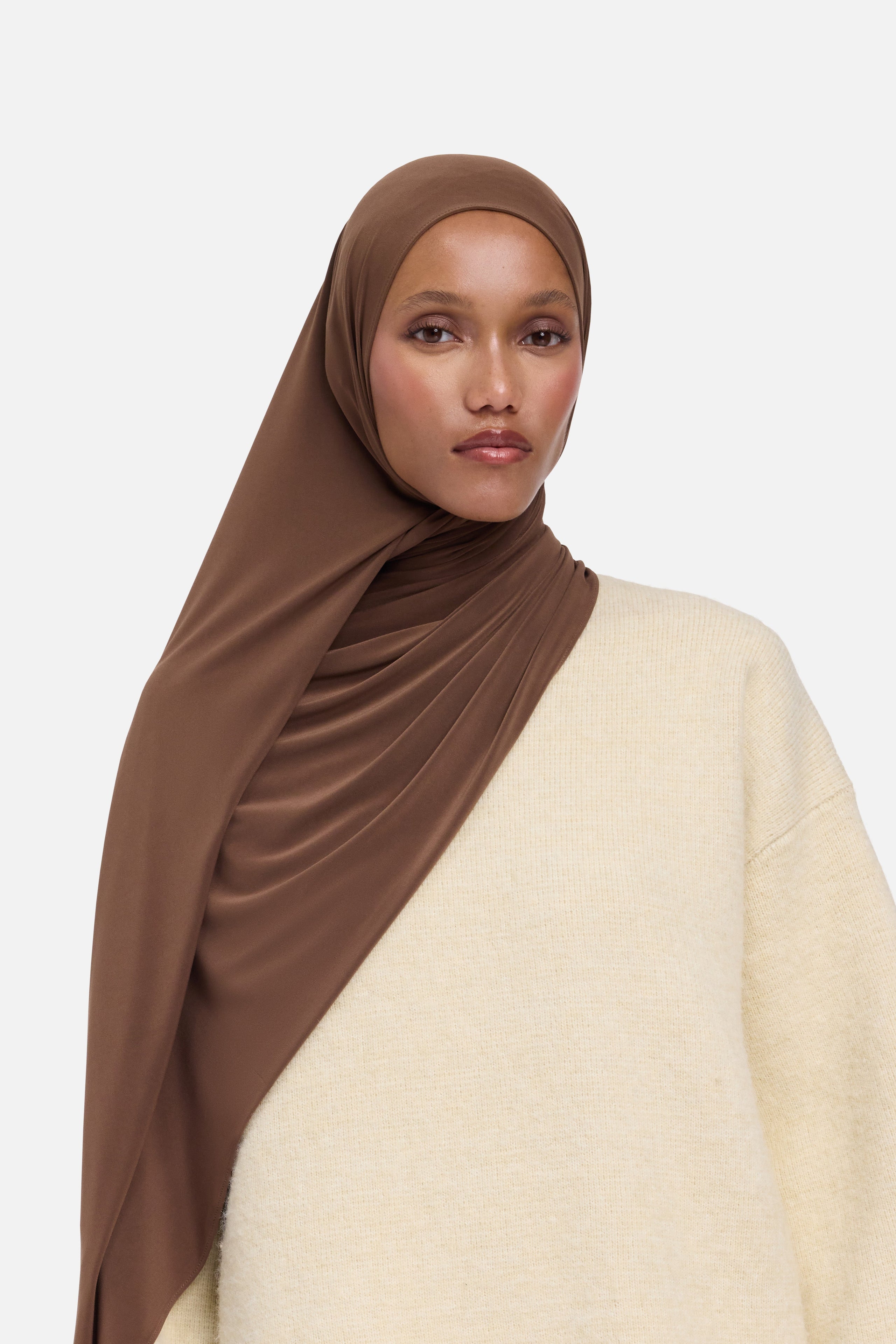 Premium Jersey Scarf | Chocolate
