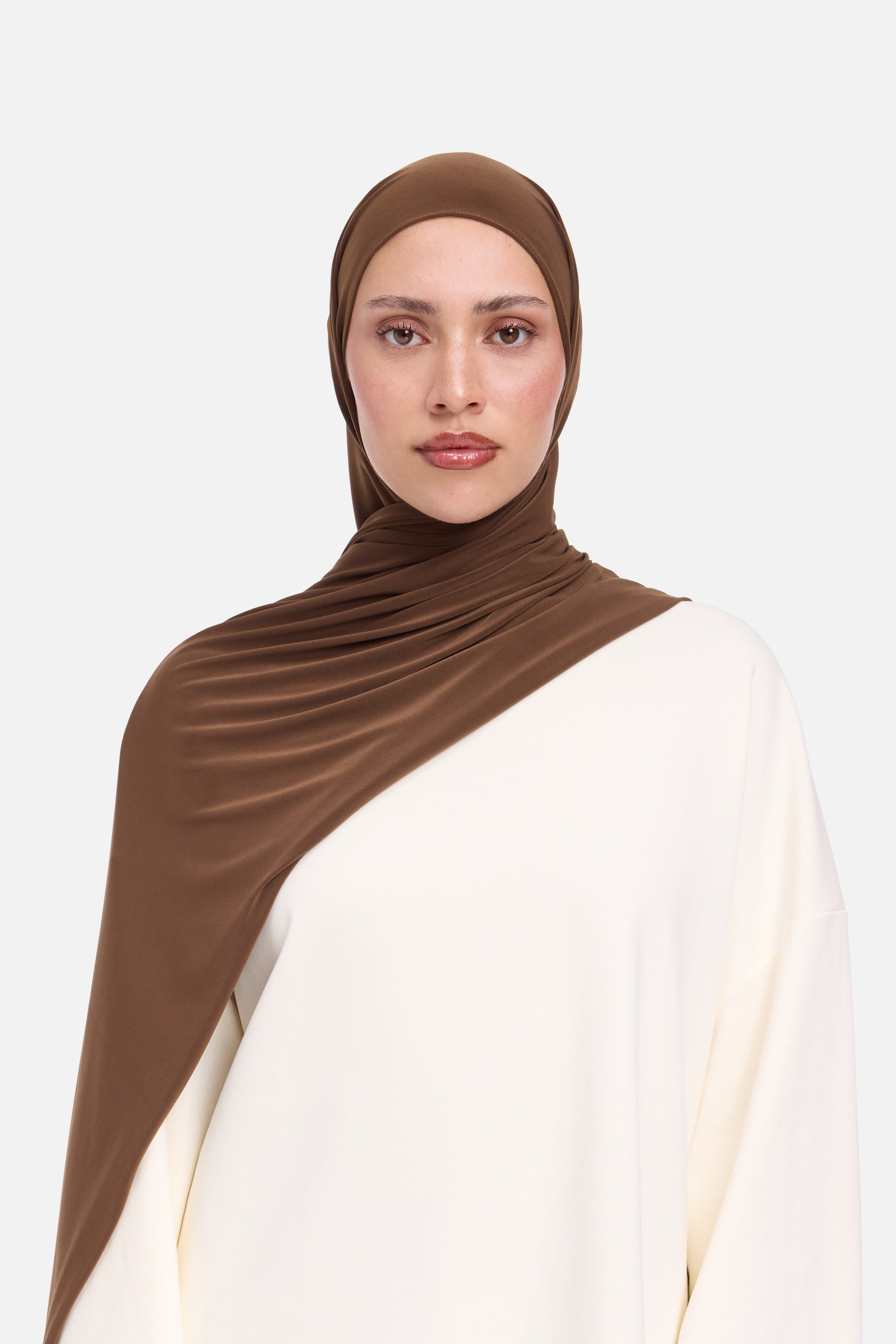 Premium Jersey Scarf | Deep Brown