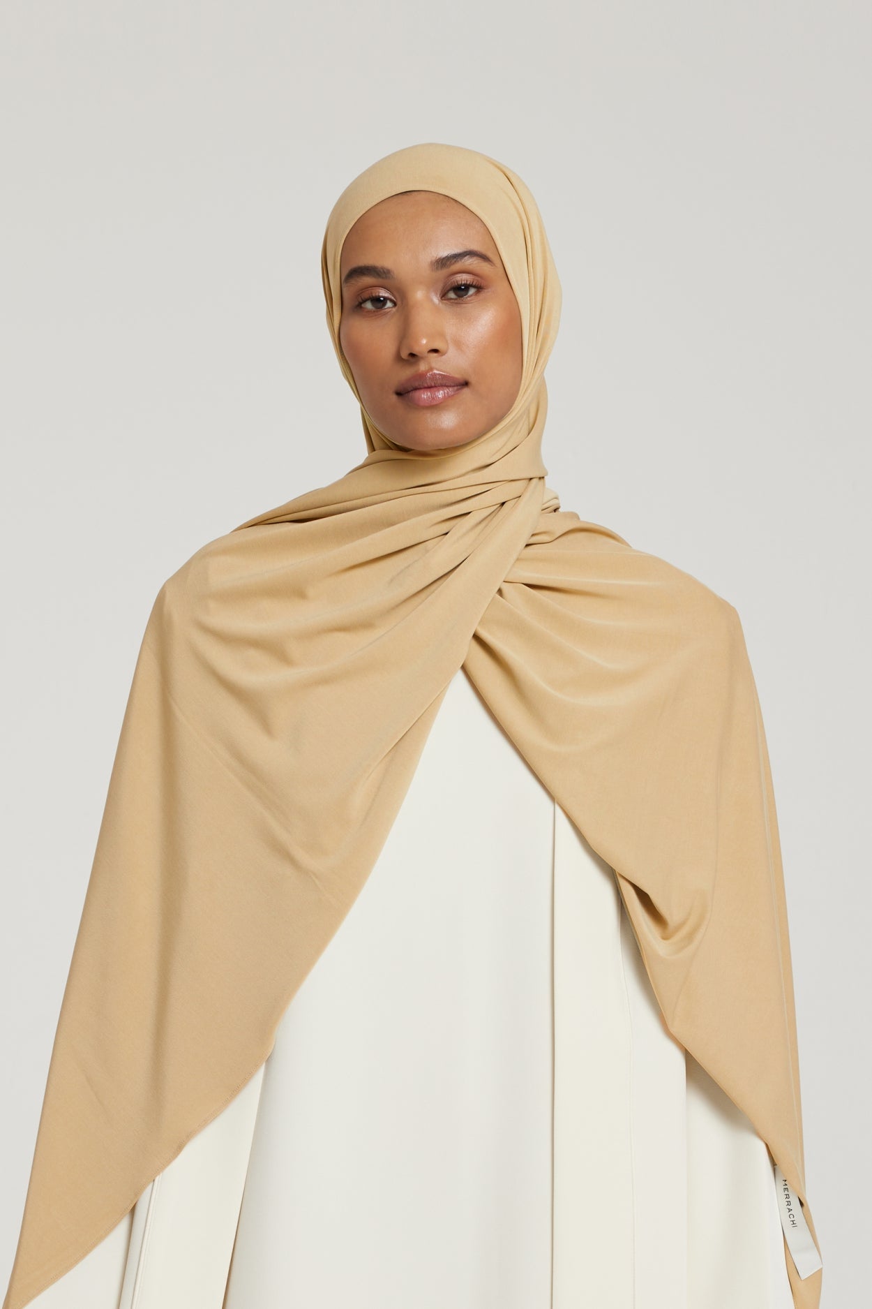 Premium Jersey Scarf | Almond
