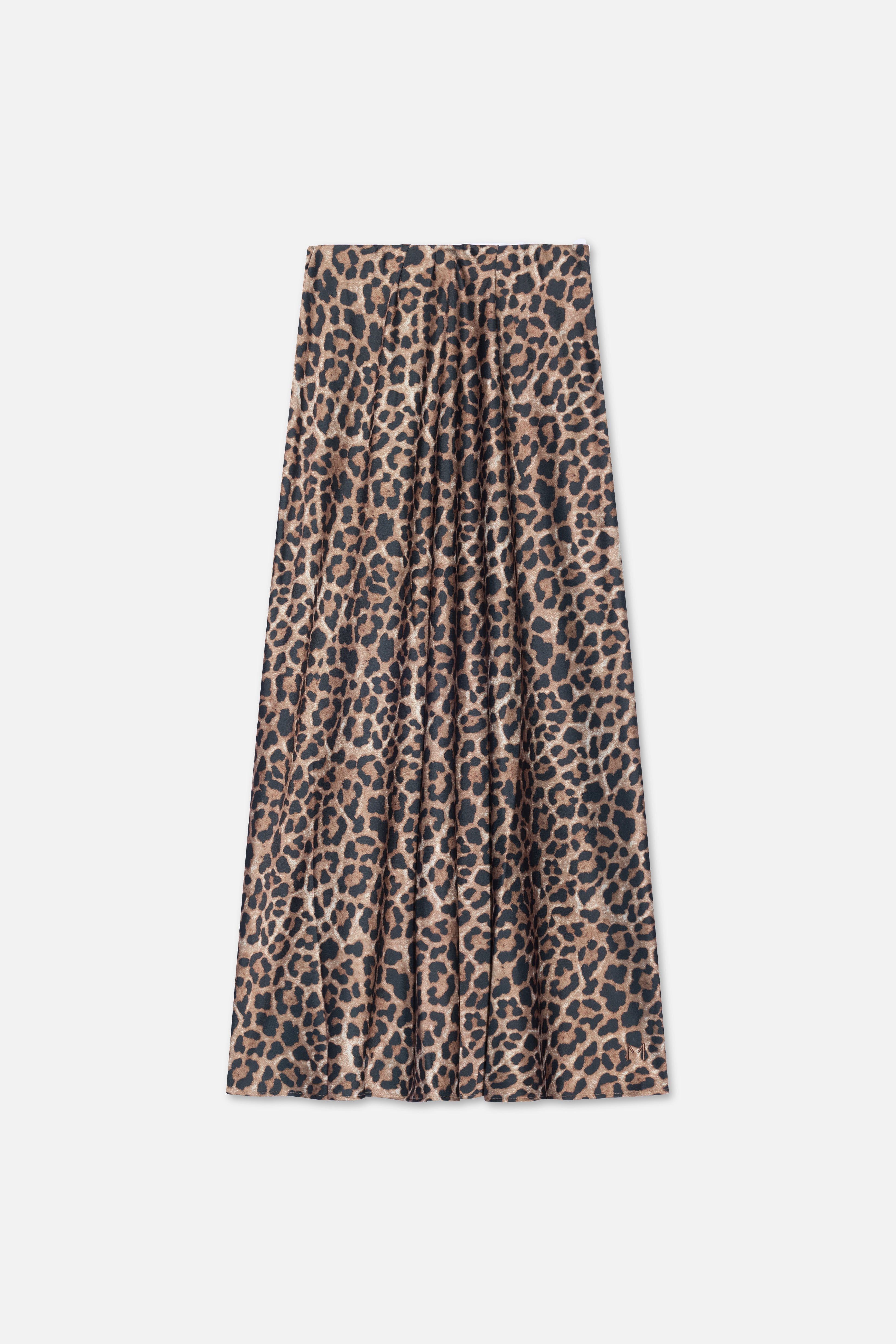Satin Skirt | Leopard
