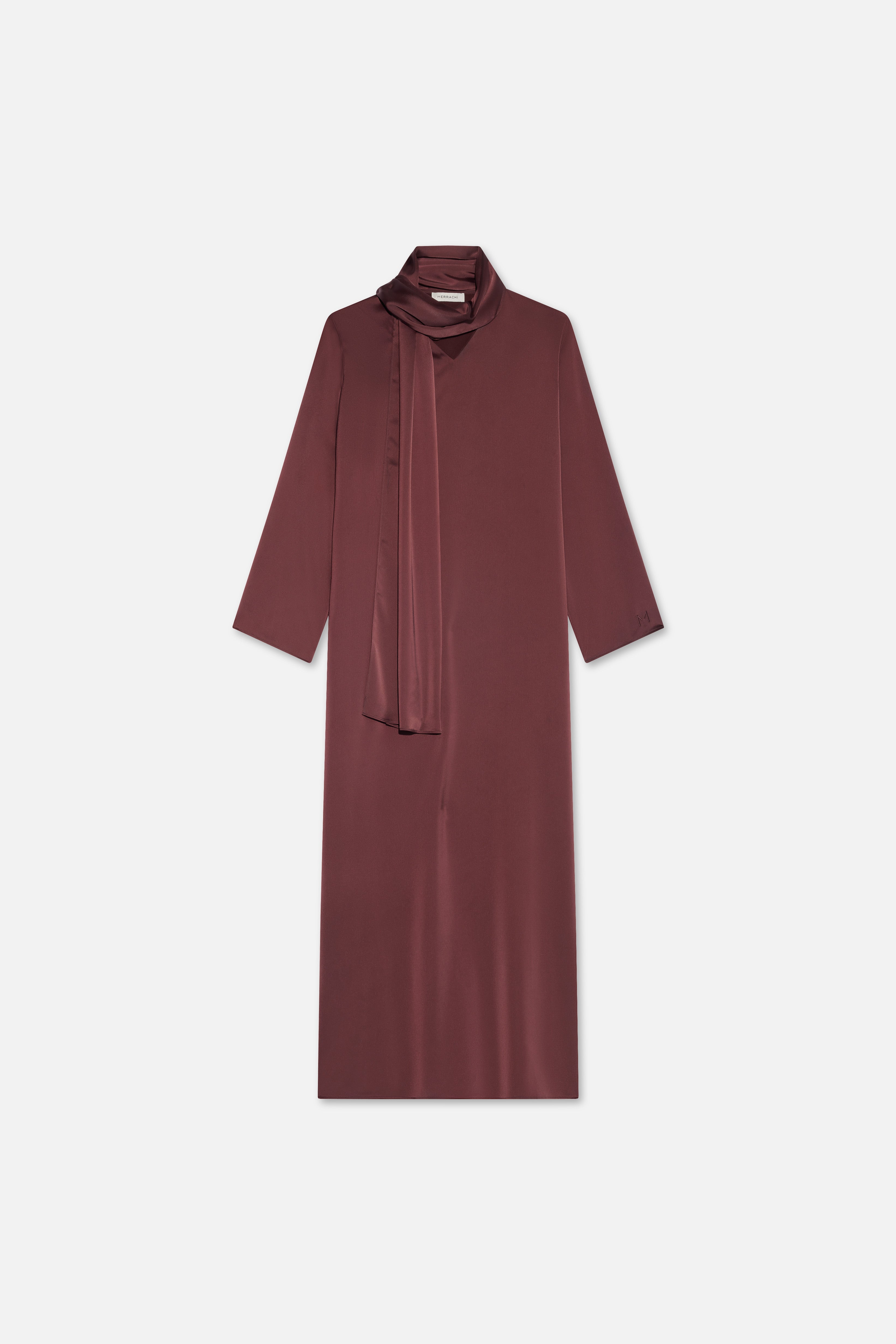 Shawl Dress | Dark Cherry