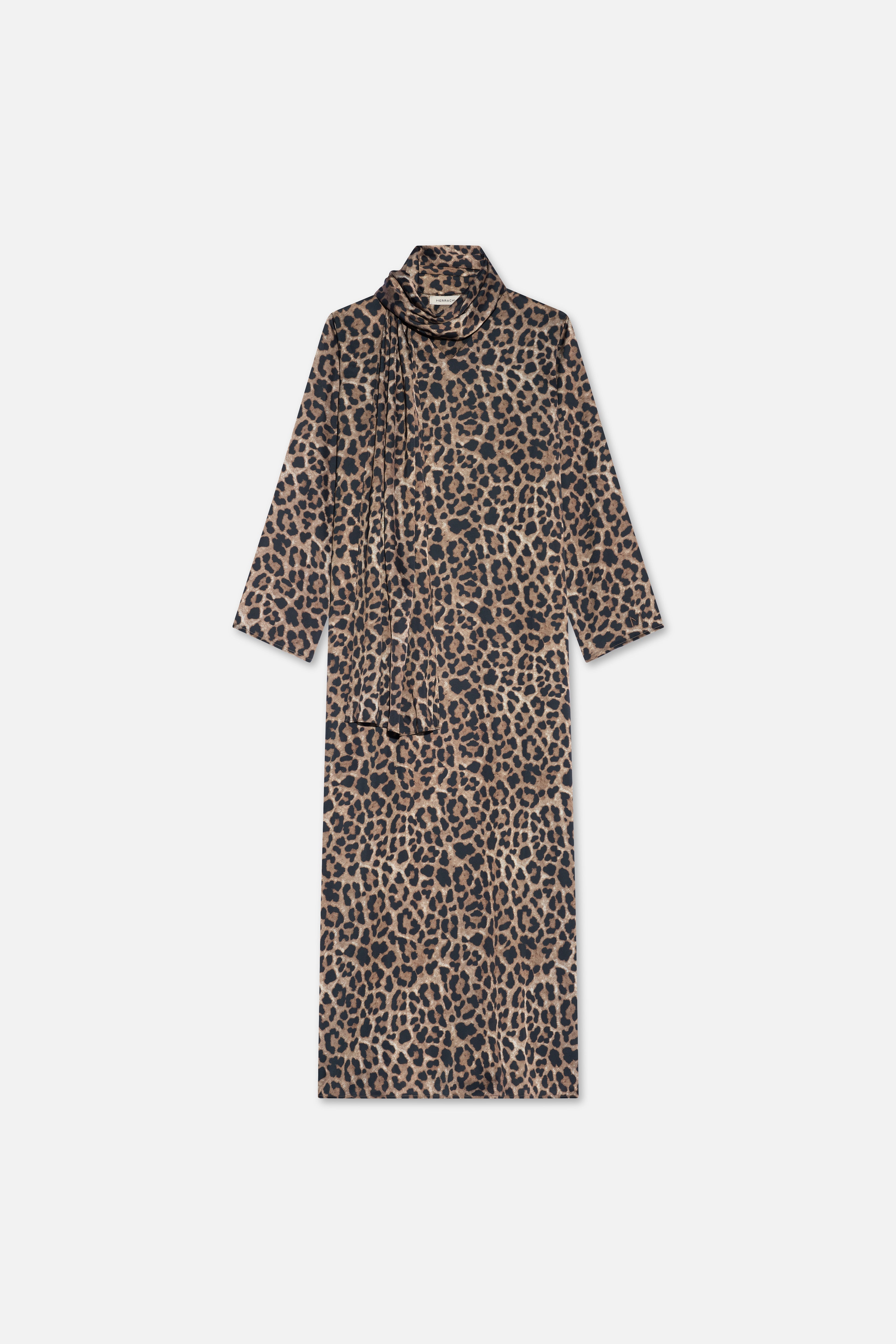 Shawl Dress | Leopard