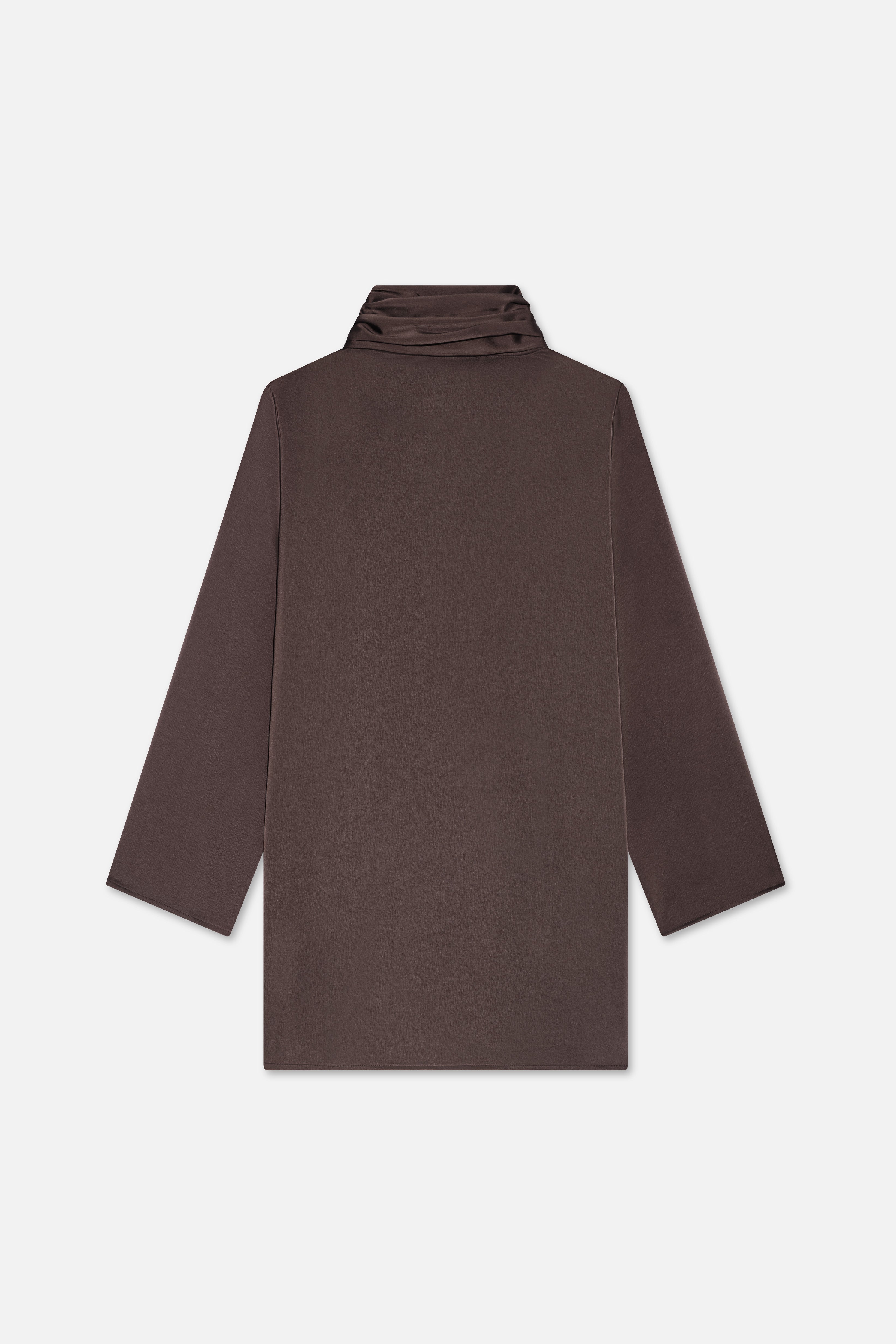 Shawl Shirt | Dark Brown