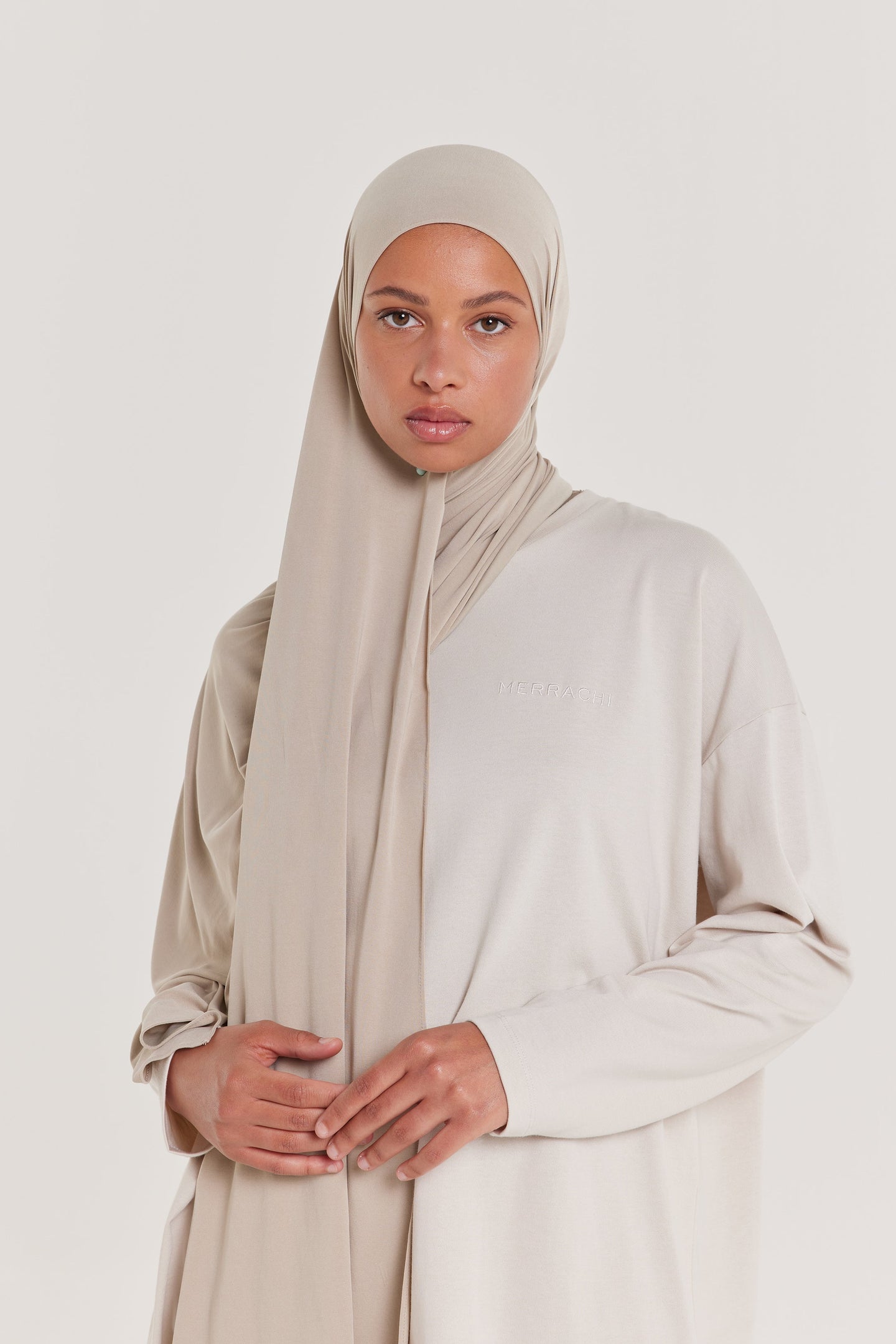 Breathable Jersey Scarf | Cashmere