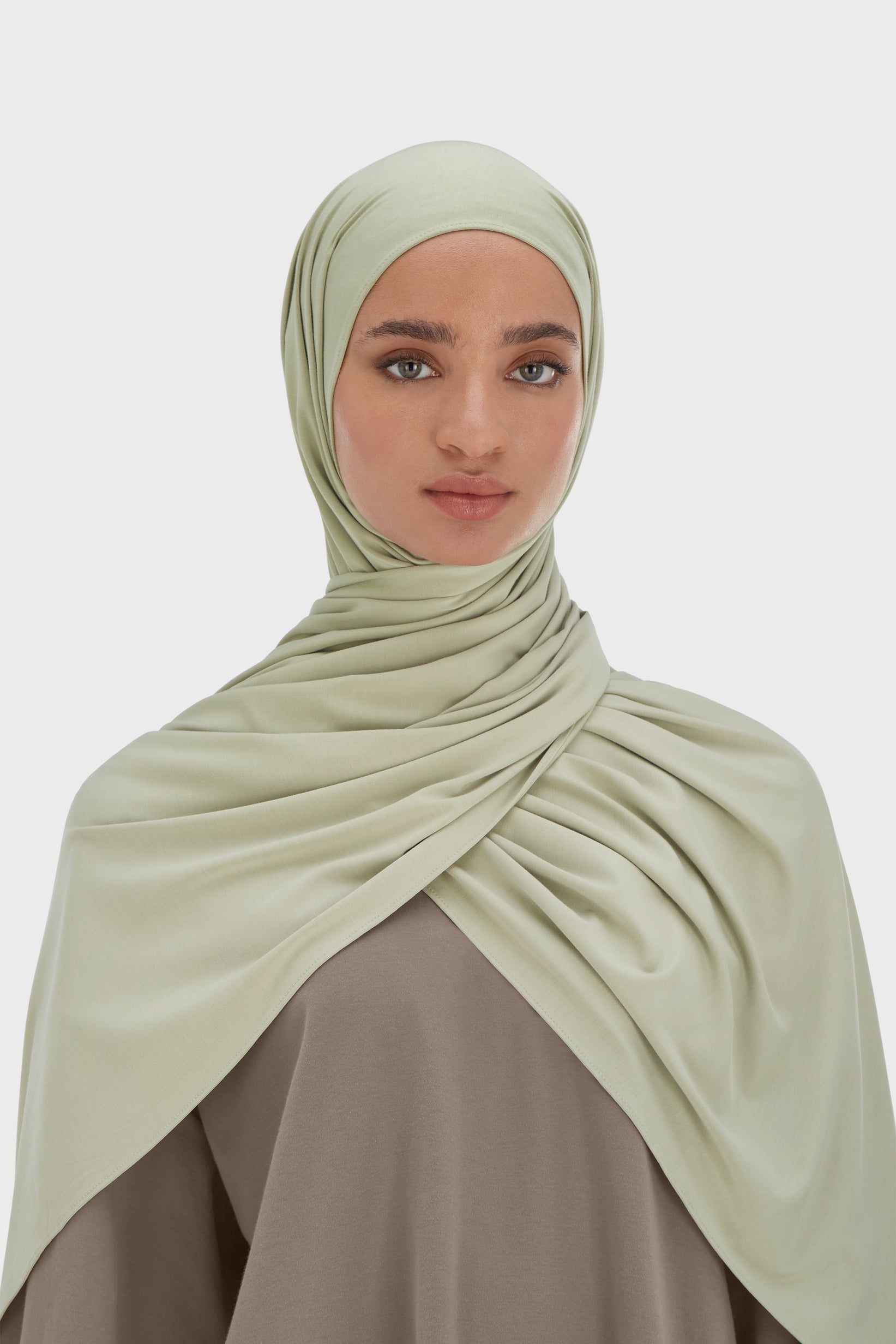 Bamboo Jersey Scarf | Moss Gray