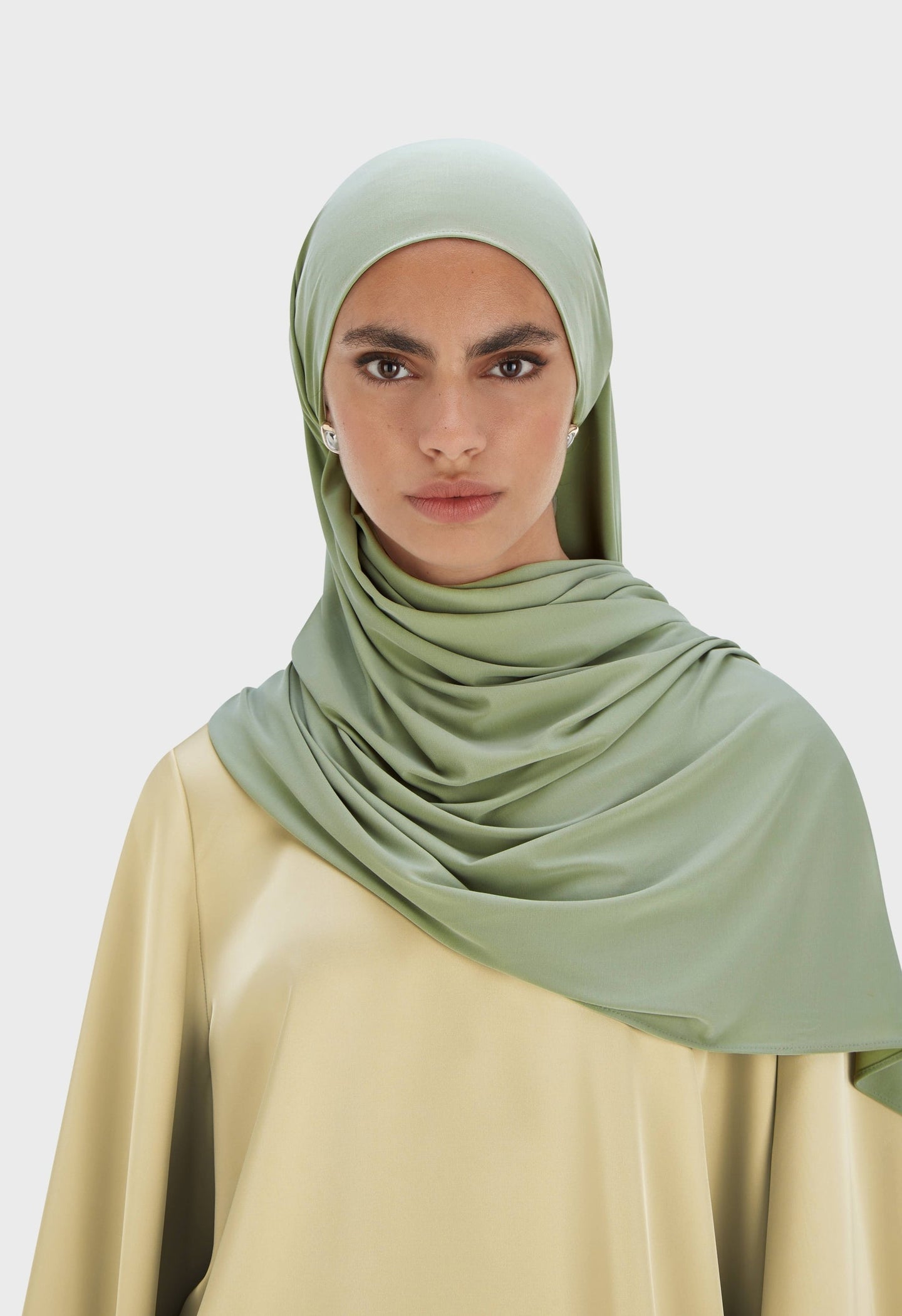 Breathable Jersey Scarf | Misty Green