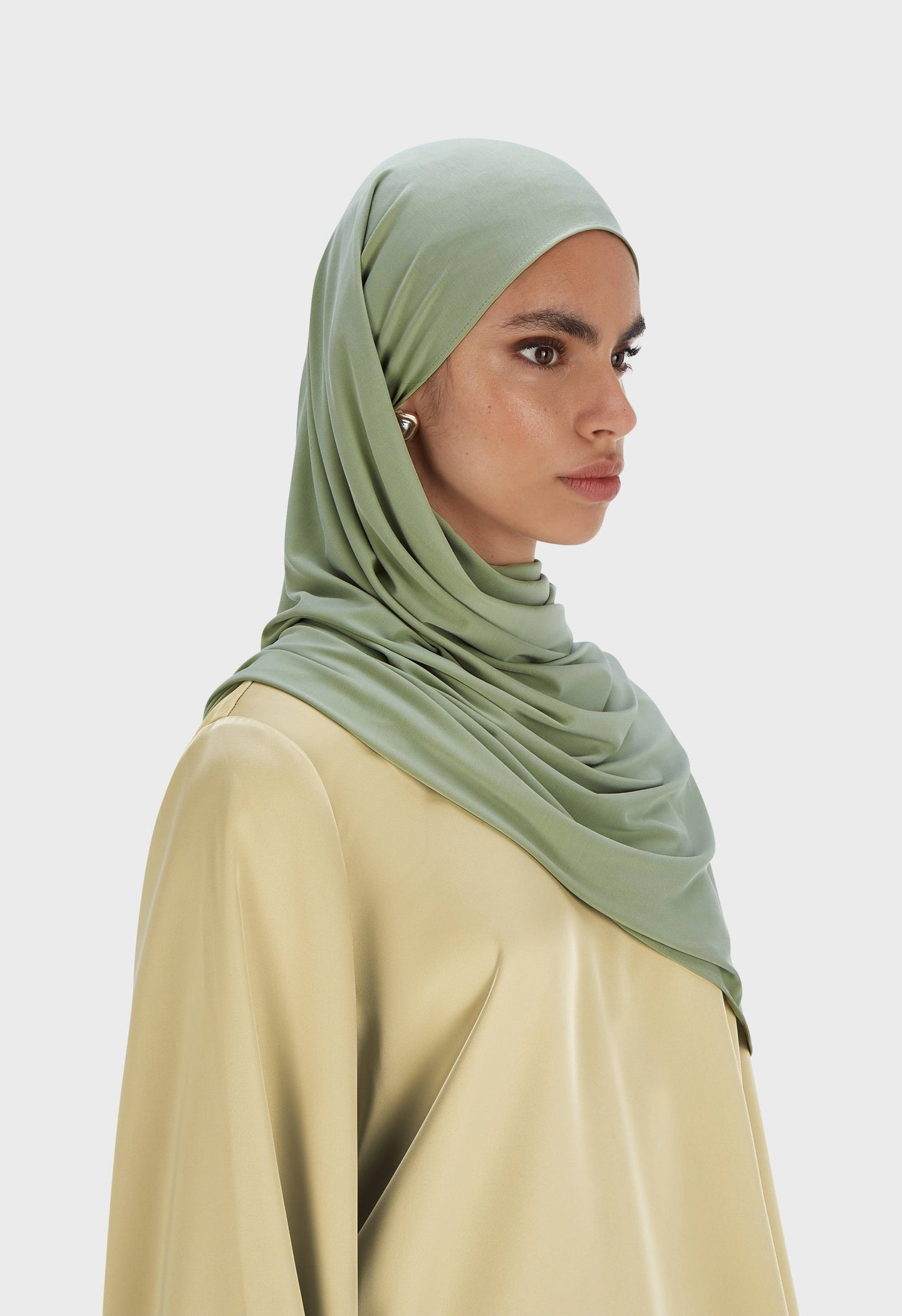 Breathable Jersey Scarf | Misty Green
