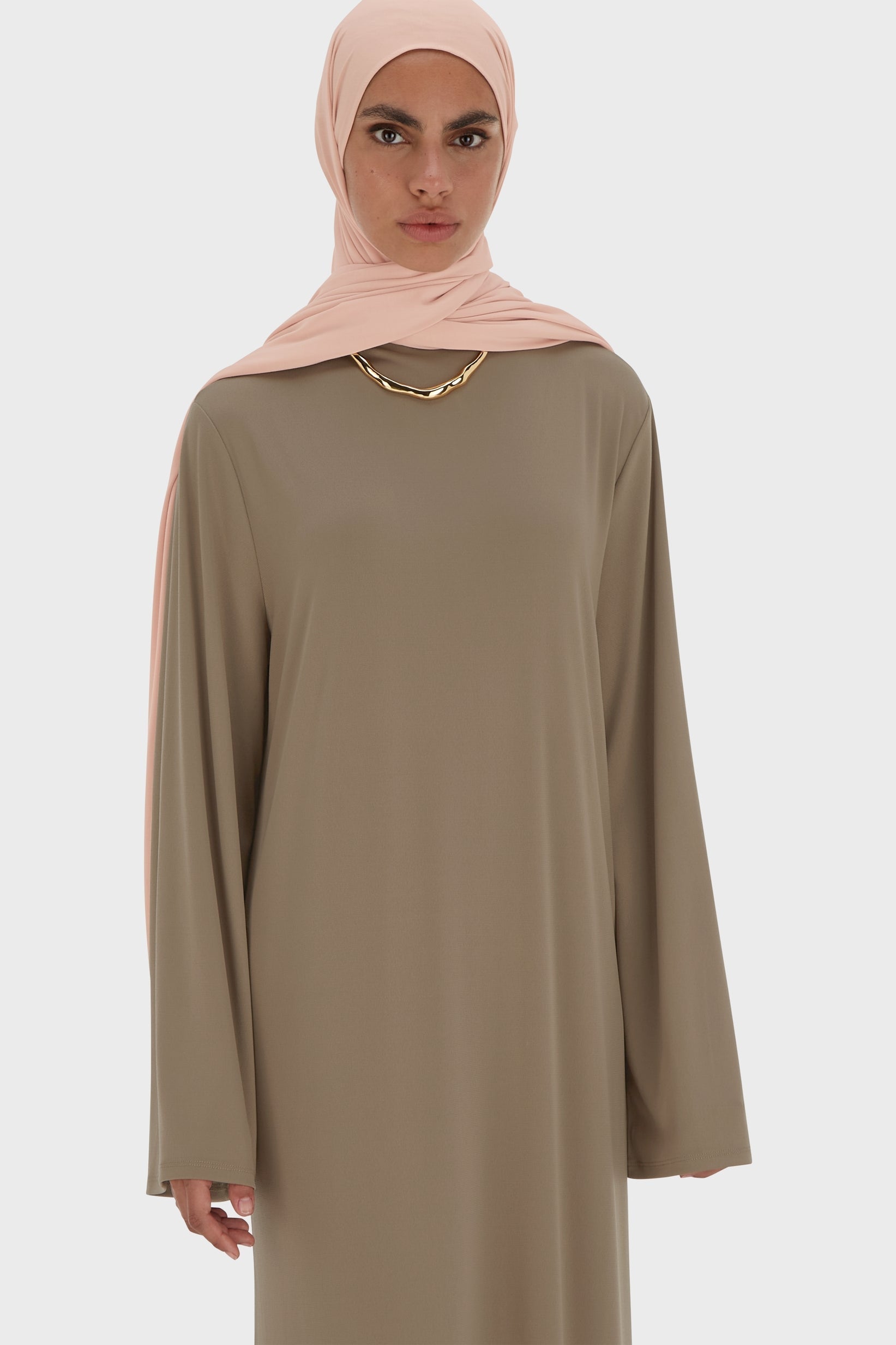 Essential Jersey Dress Regular | Taupe