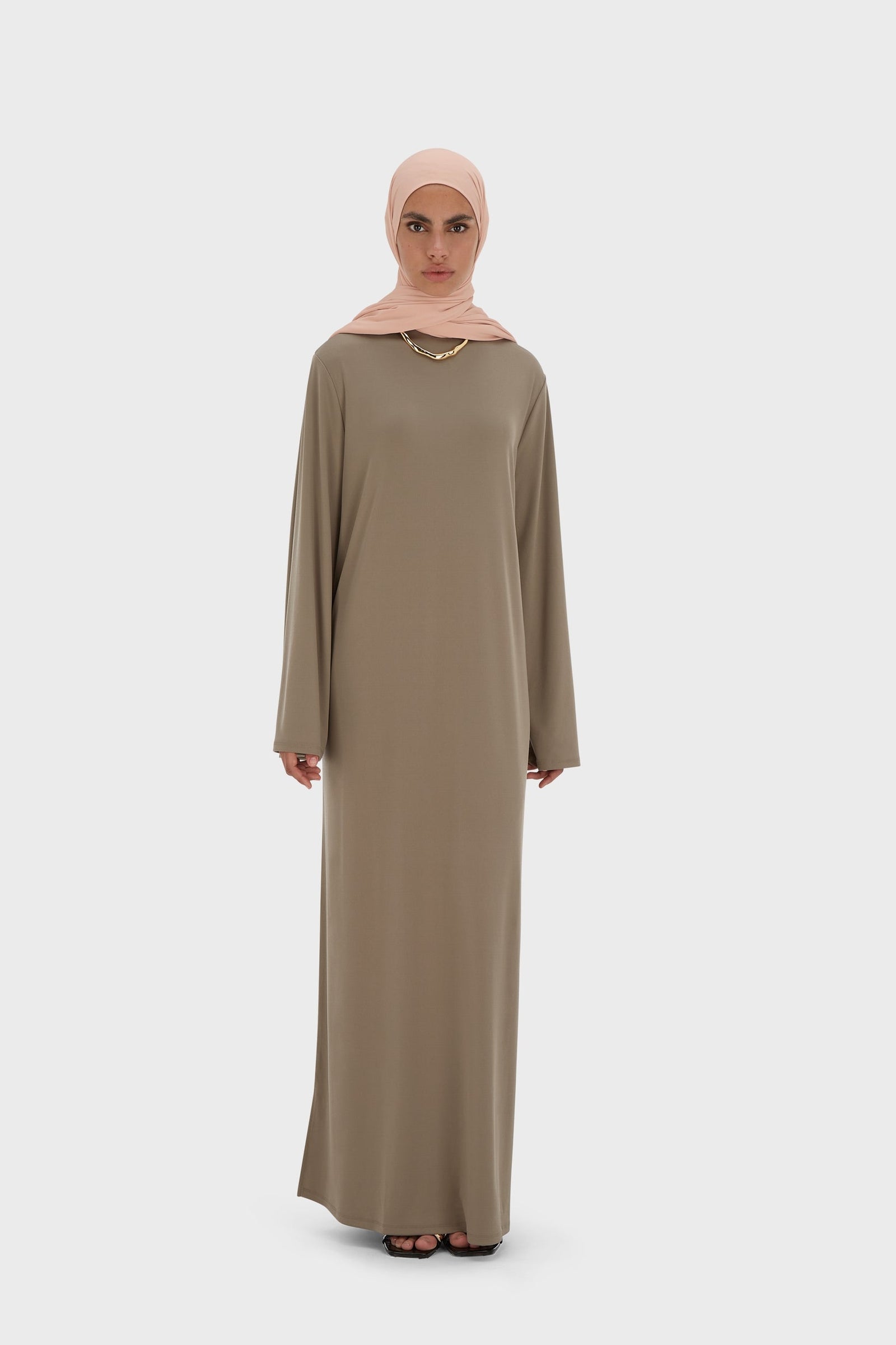 Essential Jersey Dress Regular | Taupe