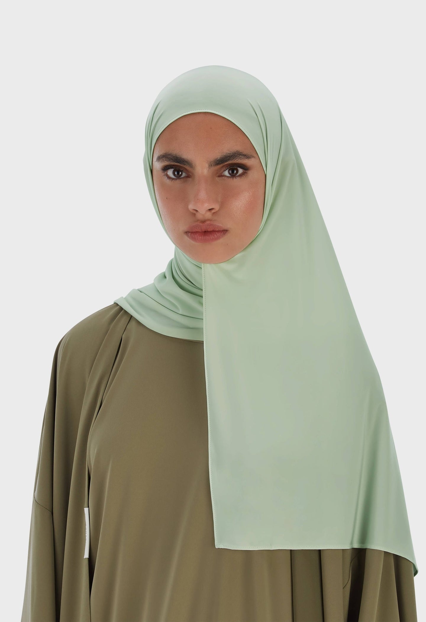 Liquid Jersey Scarf | Aqua Gray