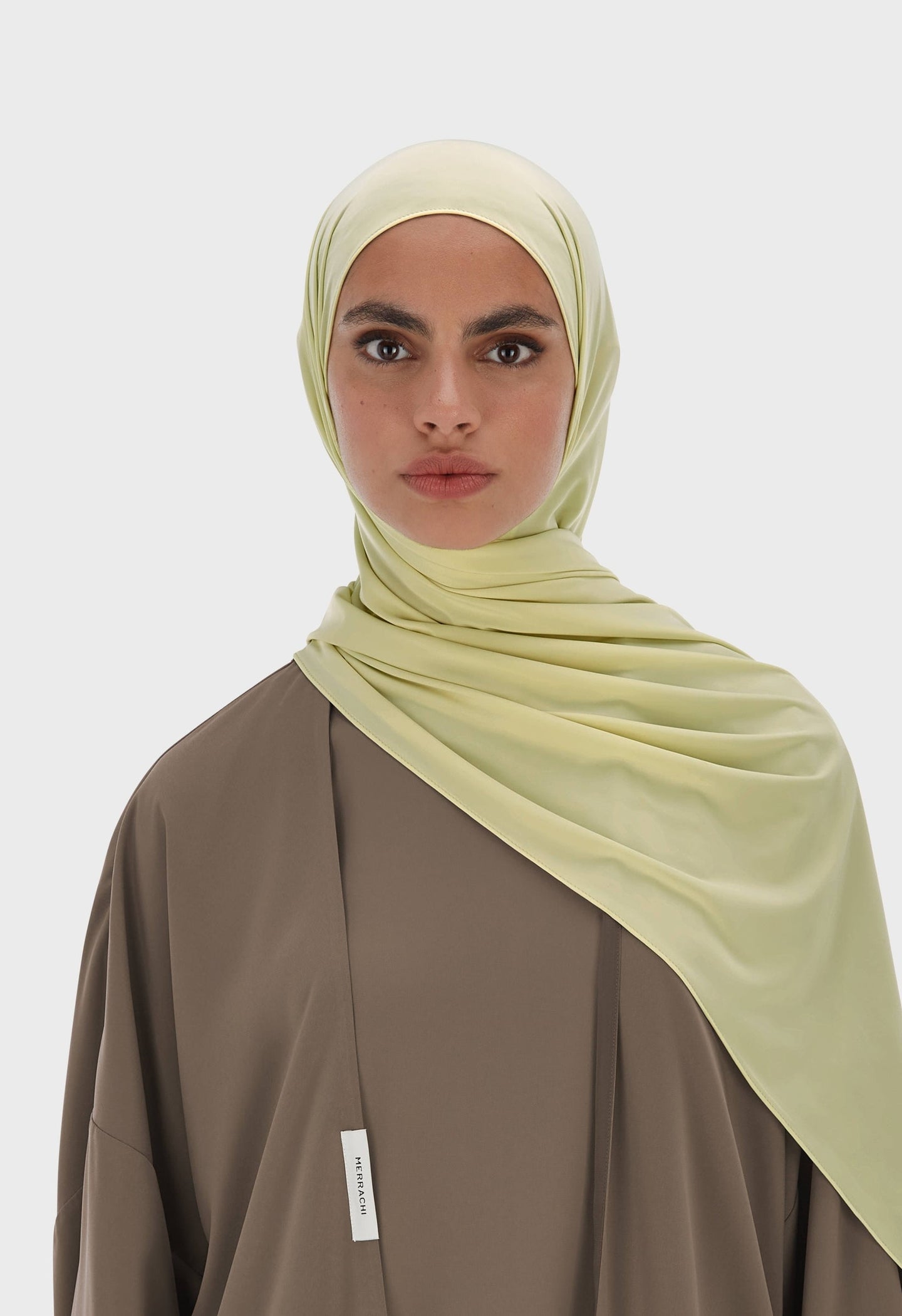 Liquid Jersey Scarf | Light Moss