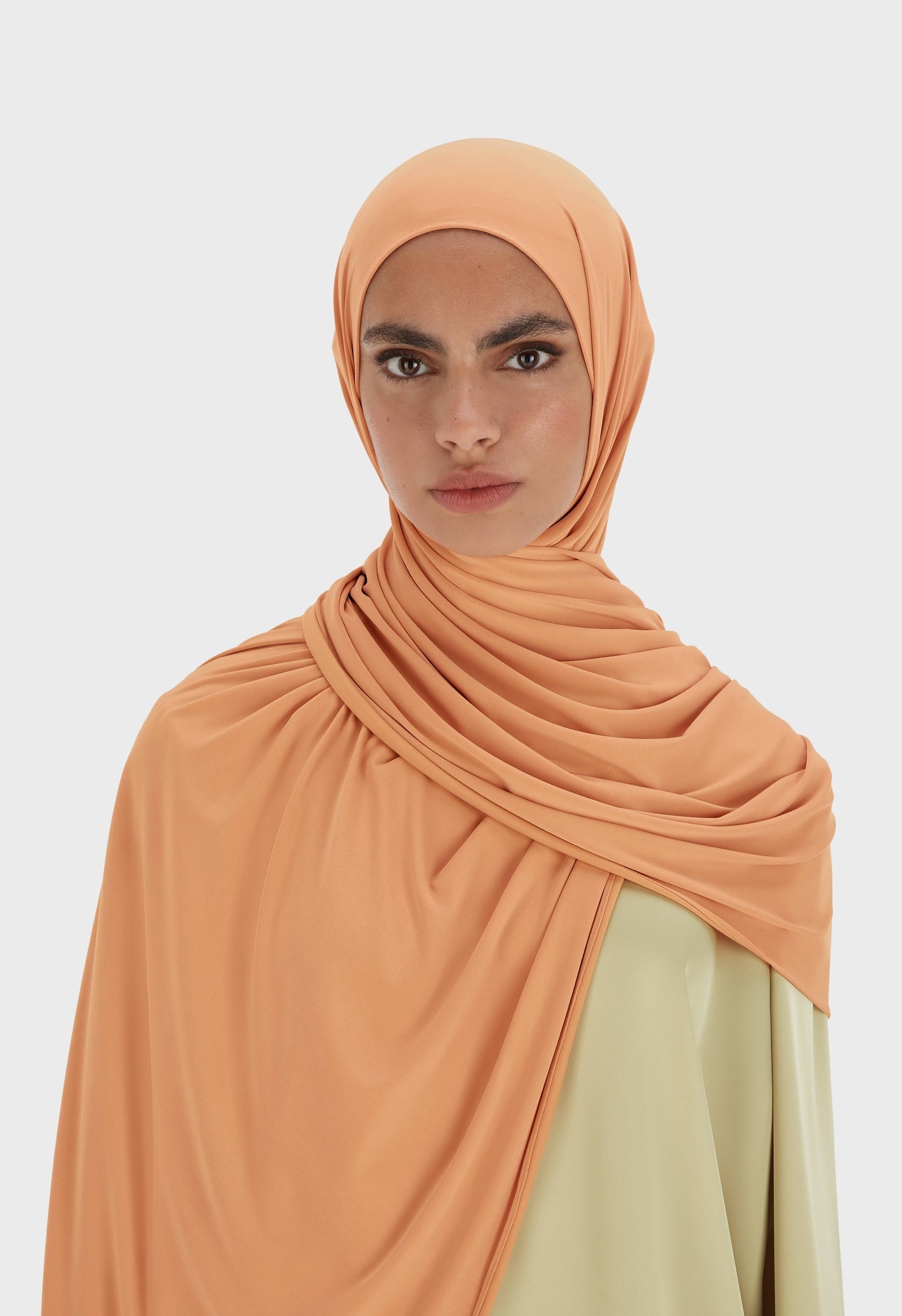 Liquid Jersey Scarf | Pastel Orange