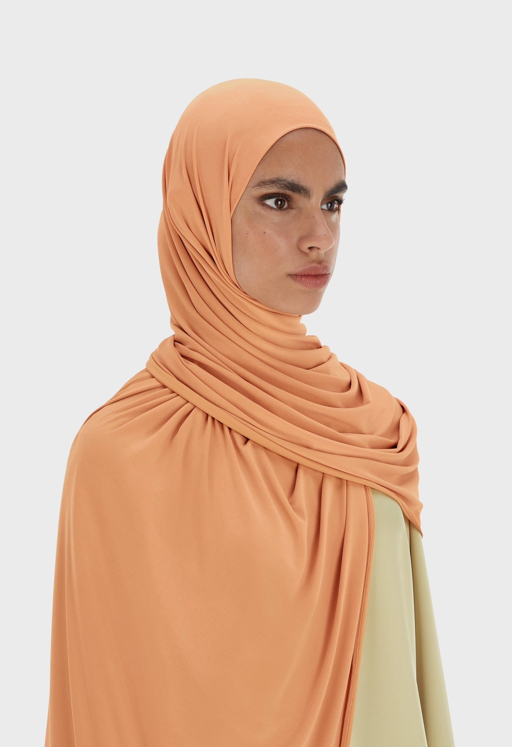 Liquid Jersey Scarf | Pastel Orange
