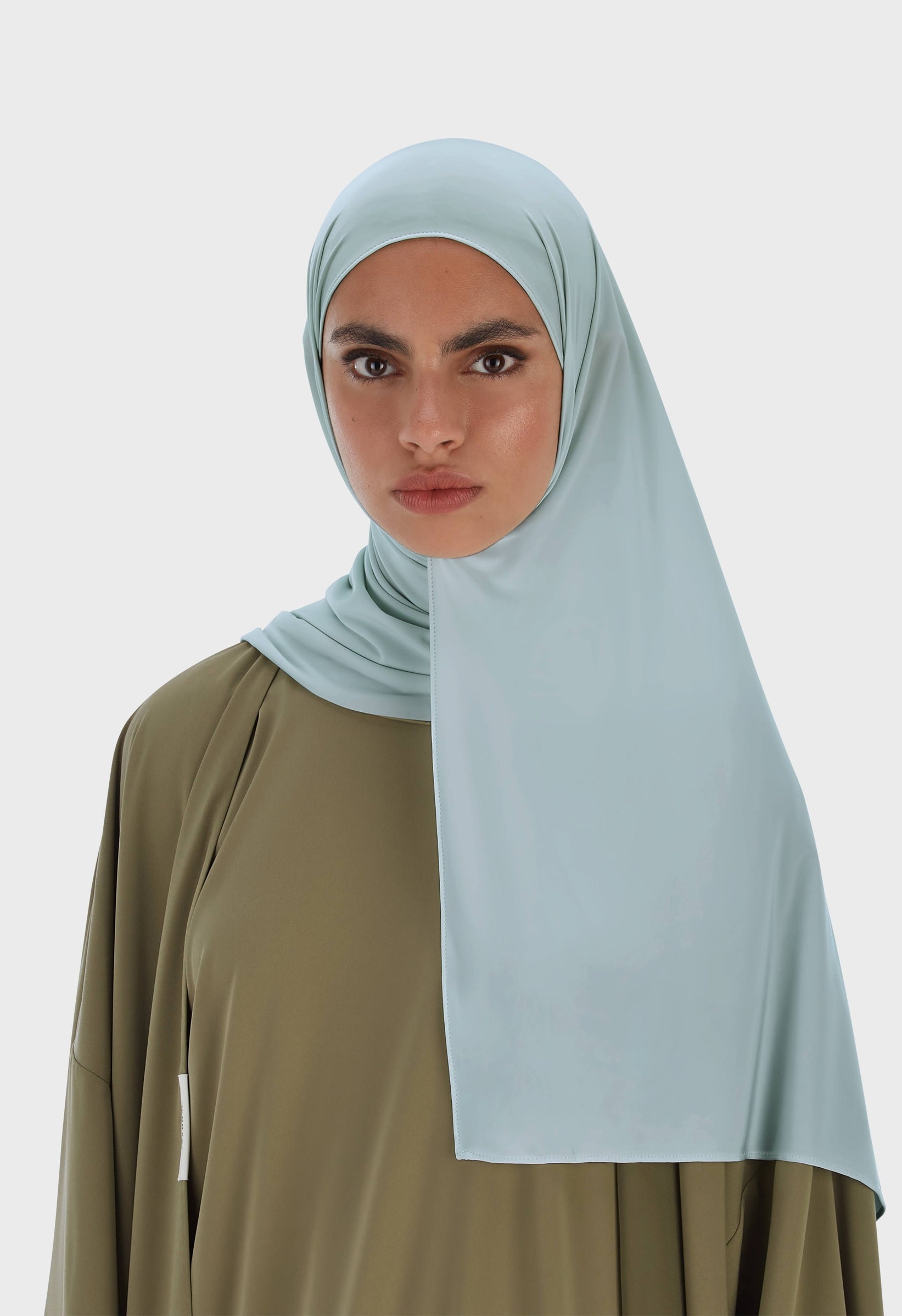 Liquid Jersey Scarf | Silver Blue