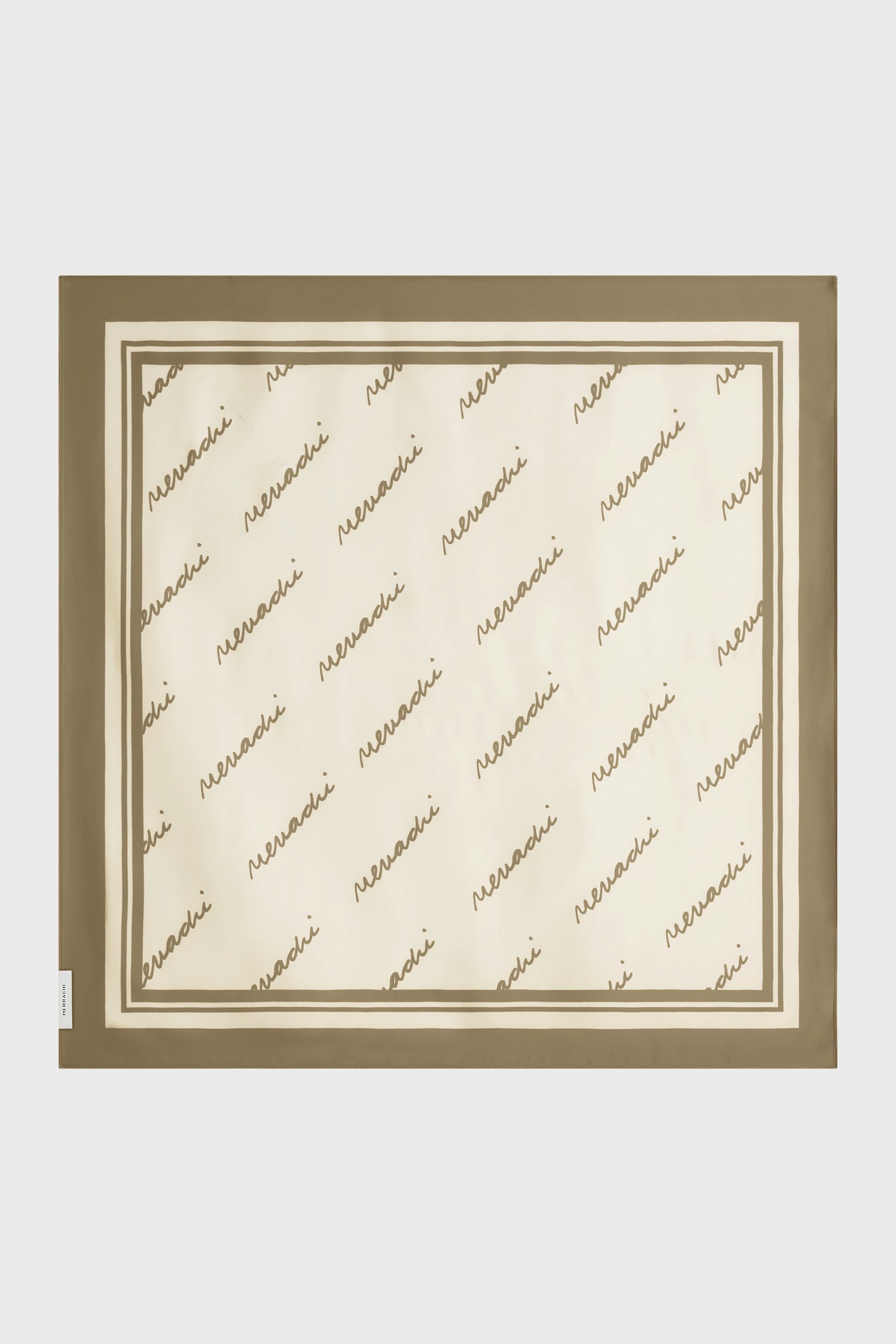Monogram Bandana | Taupe