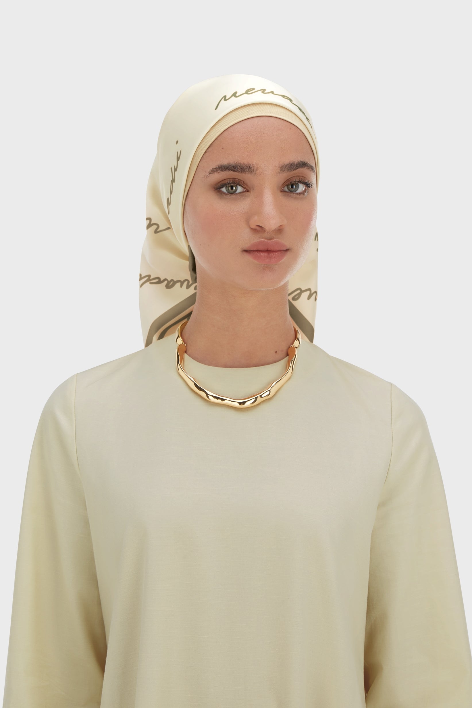 Monogram Bandana | Taupe