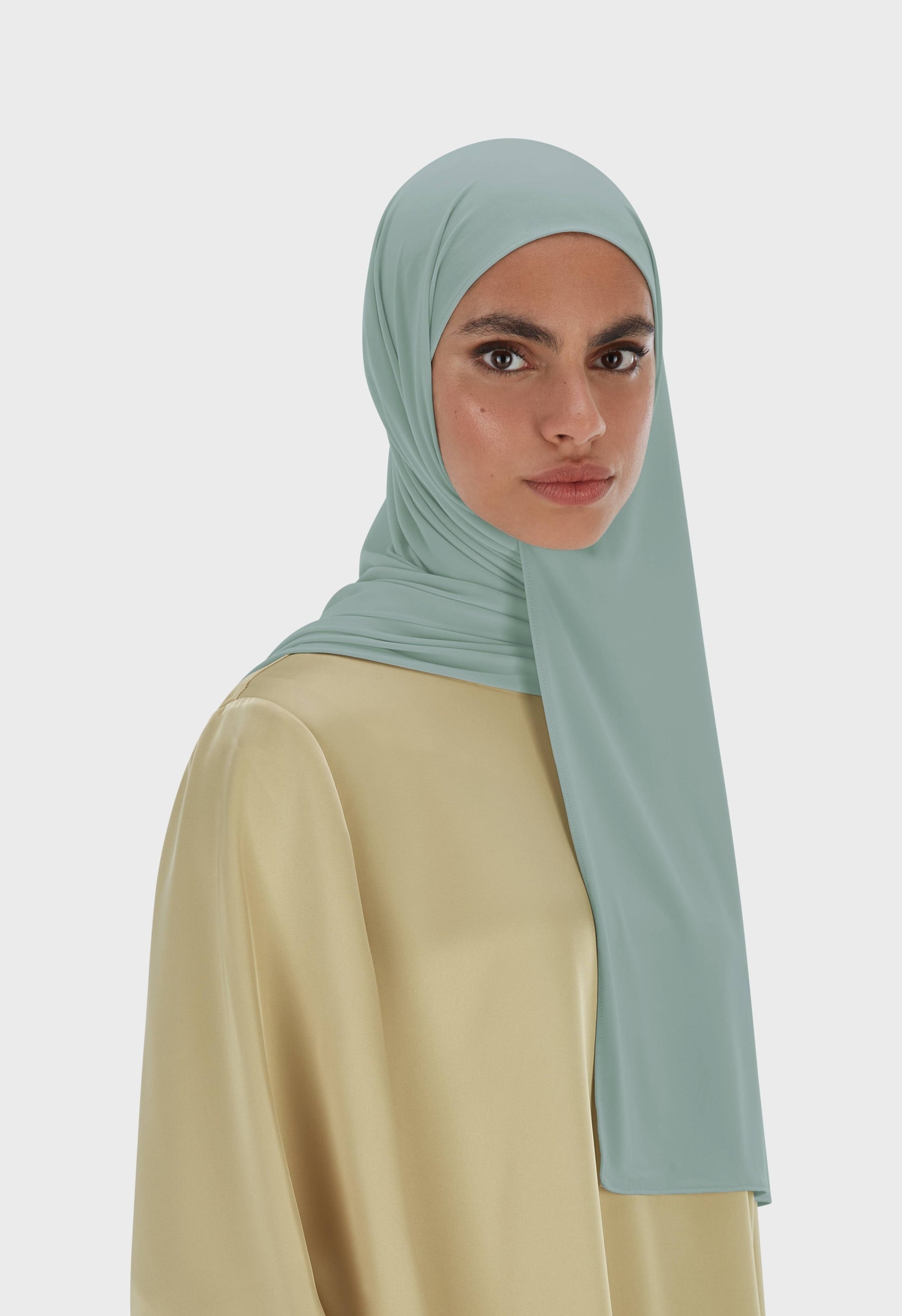 Premium Jersey Scarf | Silver Blue