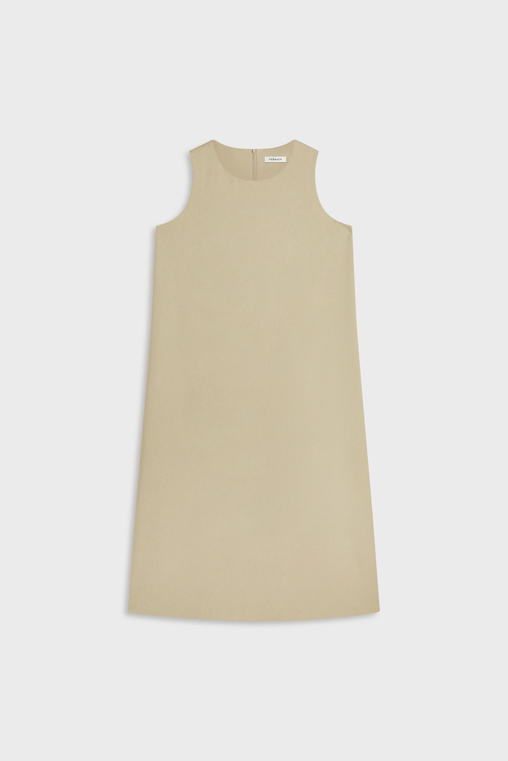 Sleeveless Dress | Warm Khaki