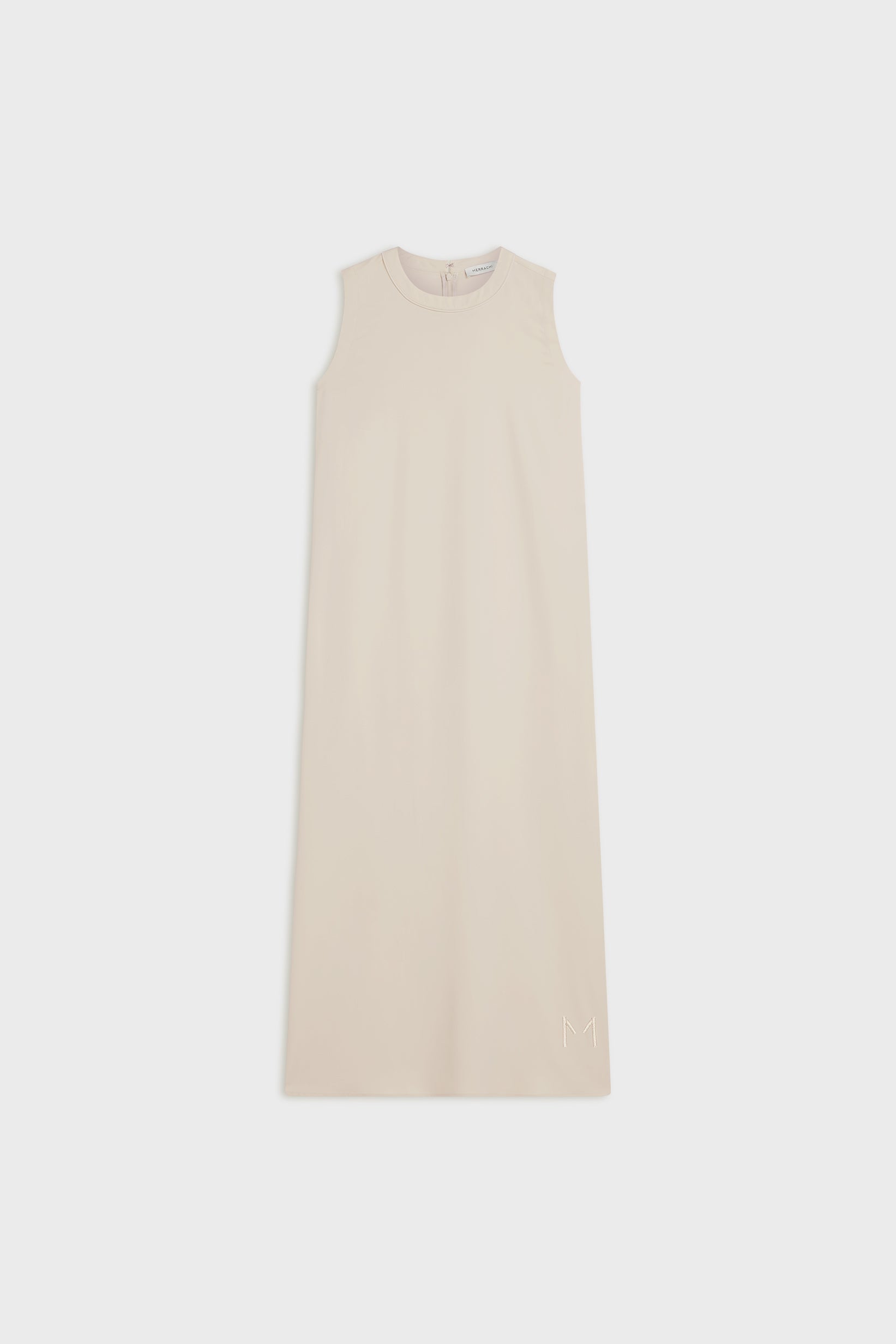 Sleeveless Woven Dress Regular | Moon Grey