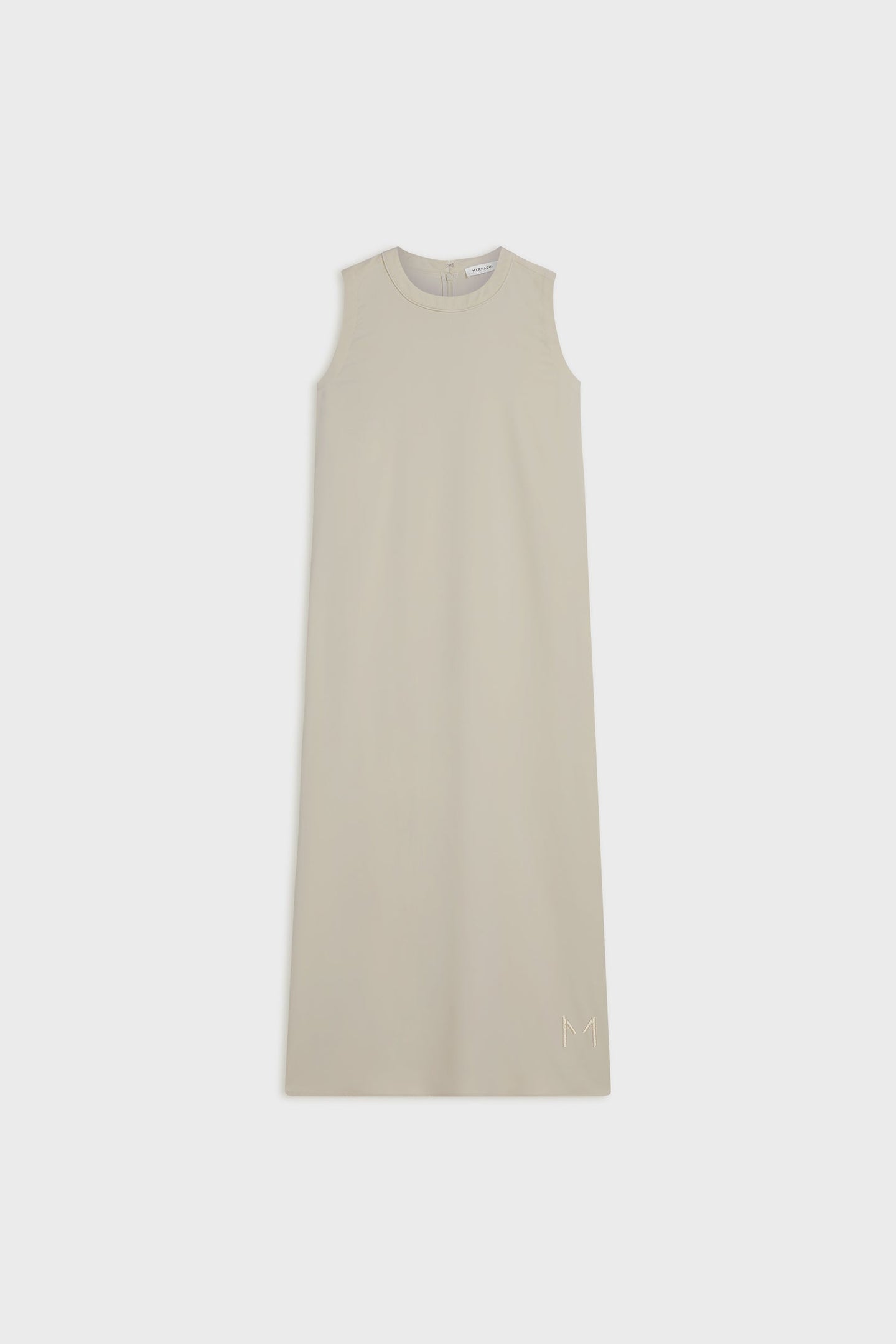 Sleeveless Woven Dress Short | Moss Gray
