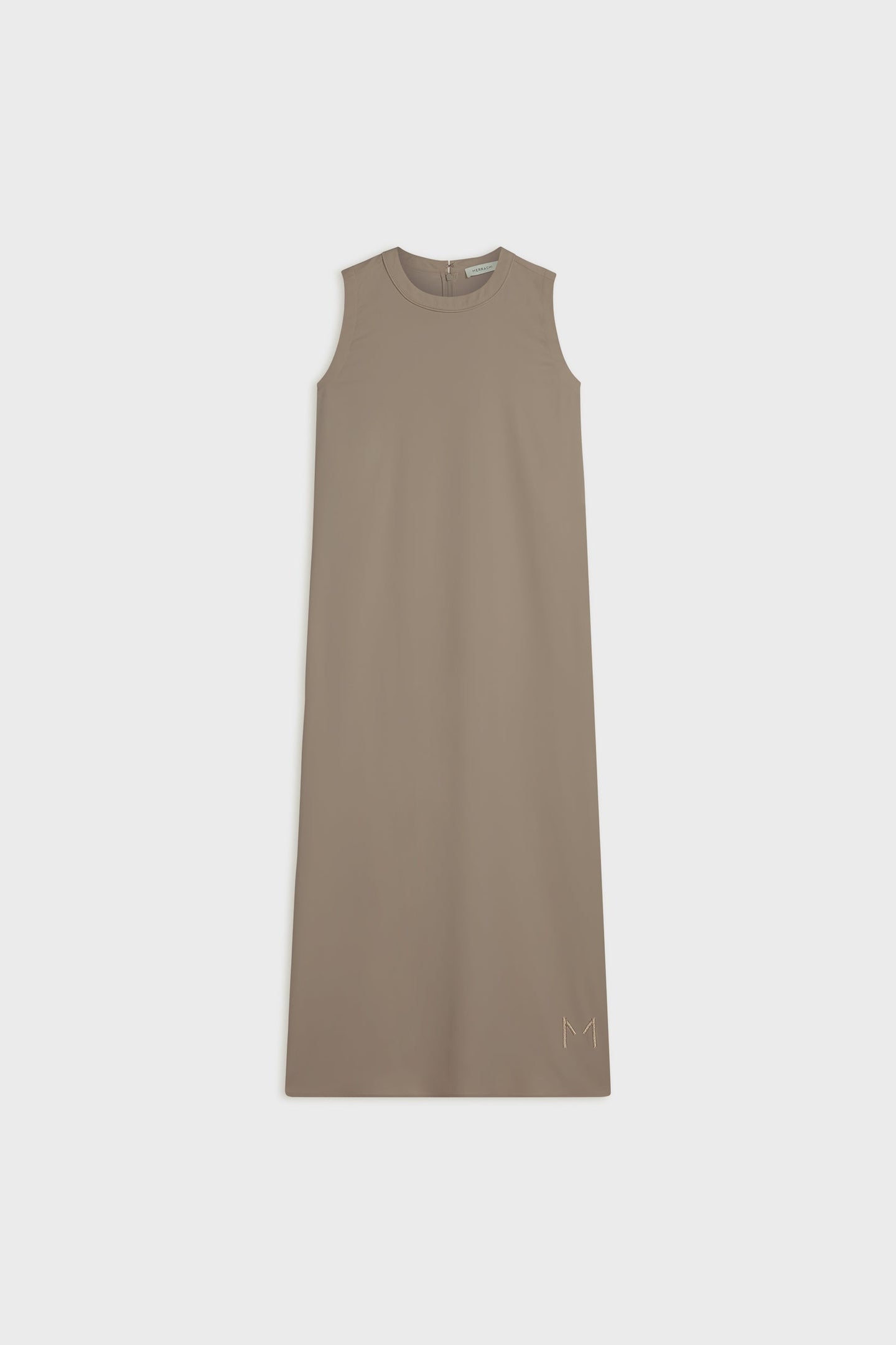 Sleeveless Woven Dress Regular | Taupe