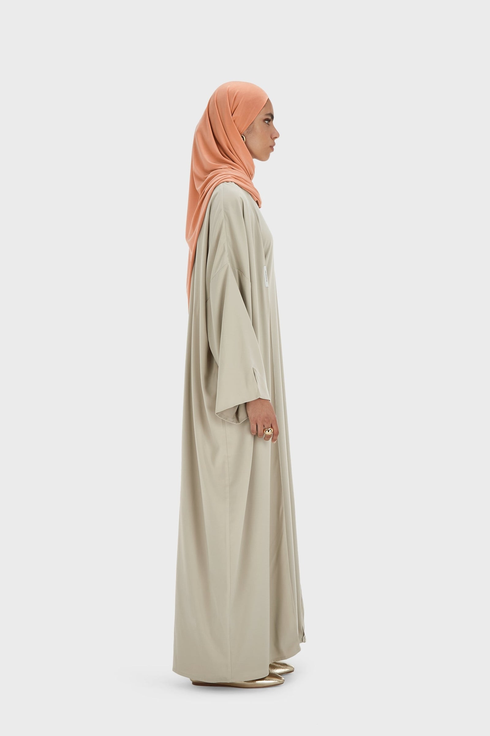 Sleeveless Woven Dress Short | Moss Gray