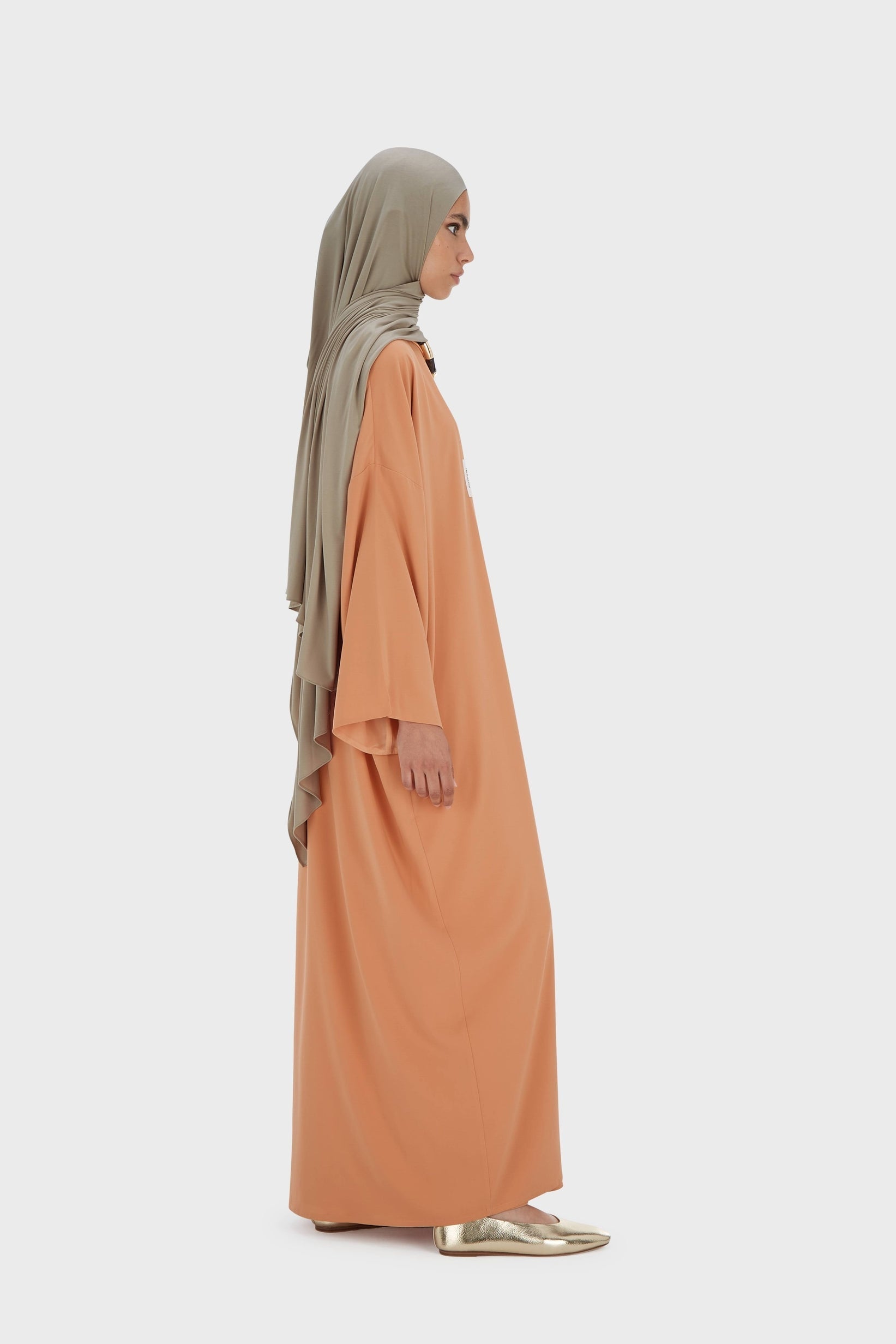 Sleeveless Woven Dress Regular | Pastel Orange