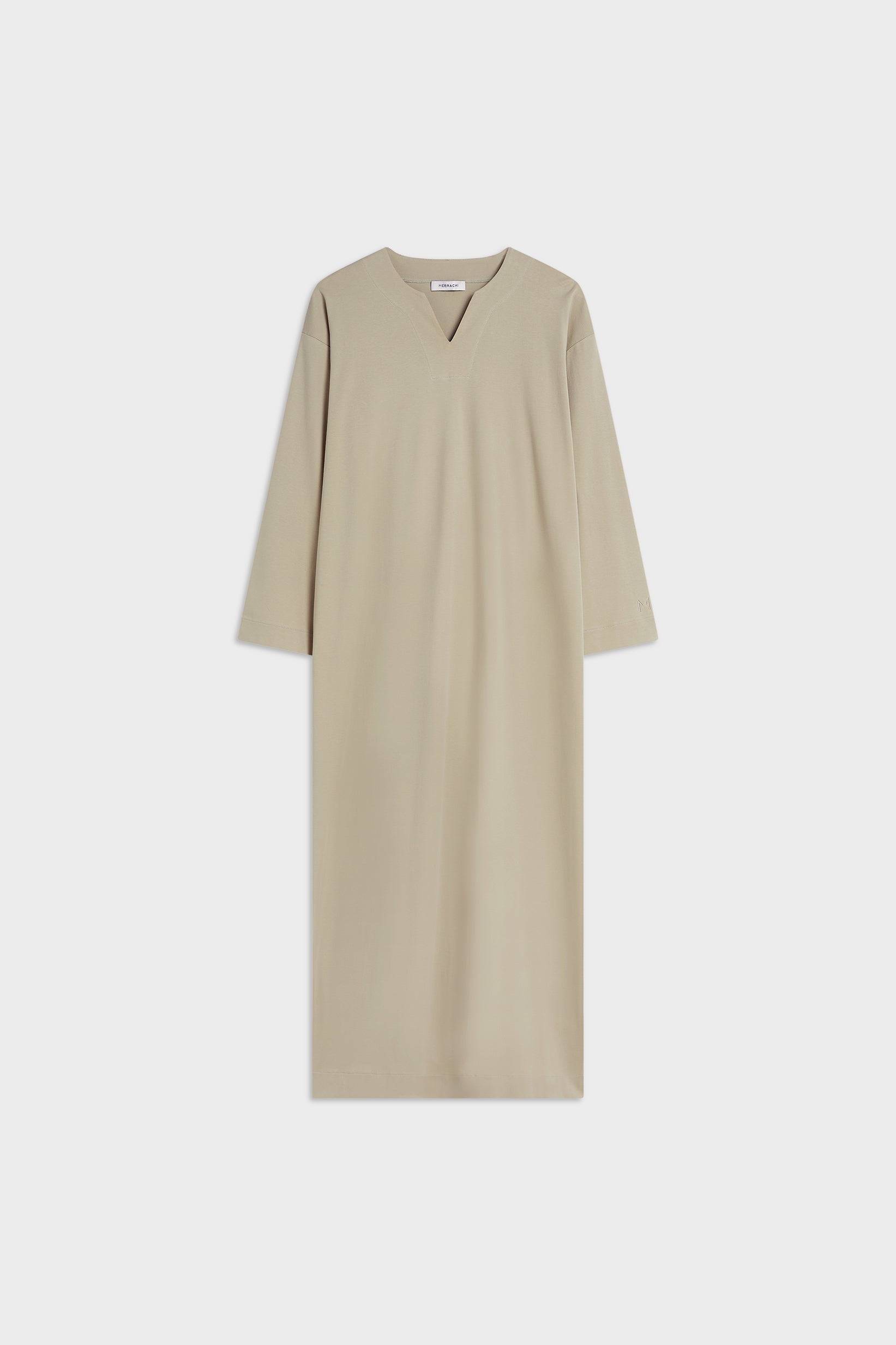 Summer Jersey Kaftan Dress | Moss Gray