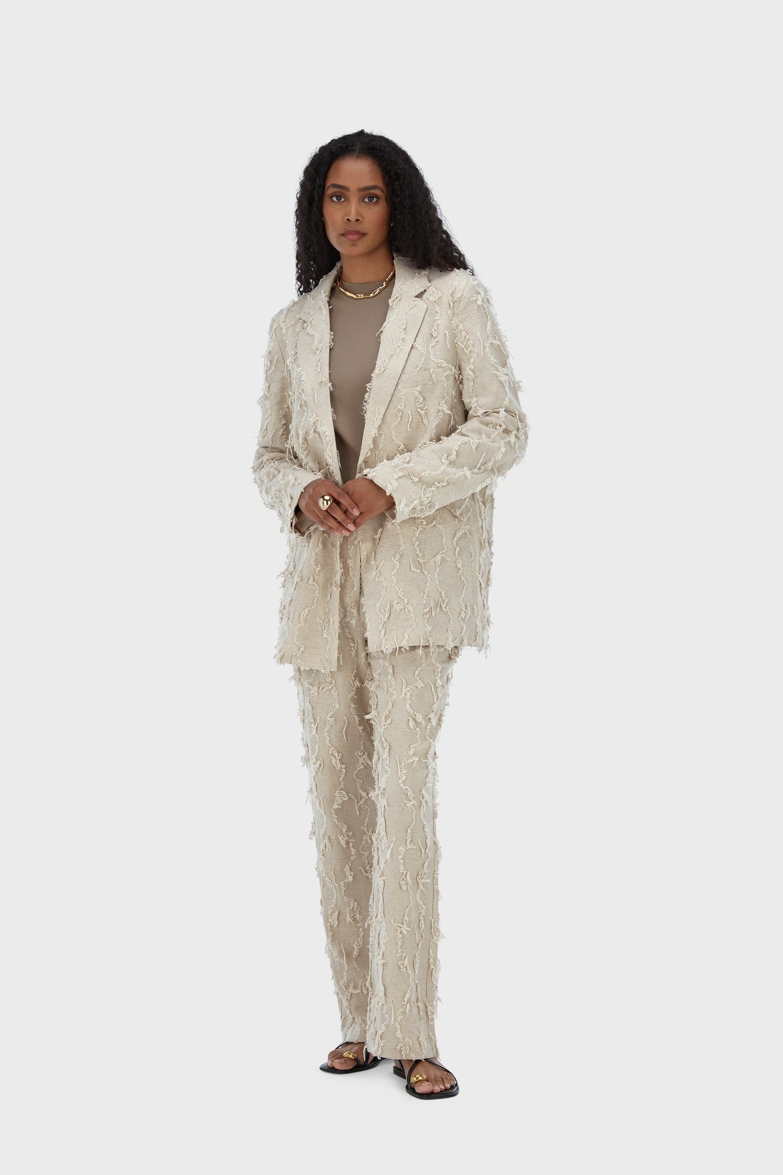 Summer Fil Coupé Blazer | Natural