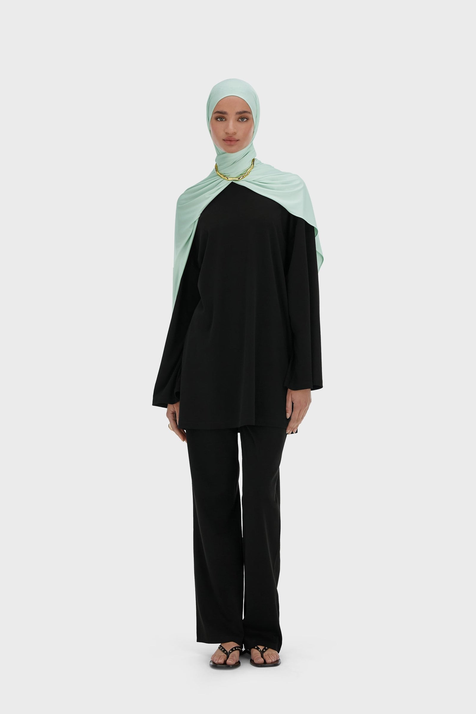 Summer Jersey Top | Black