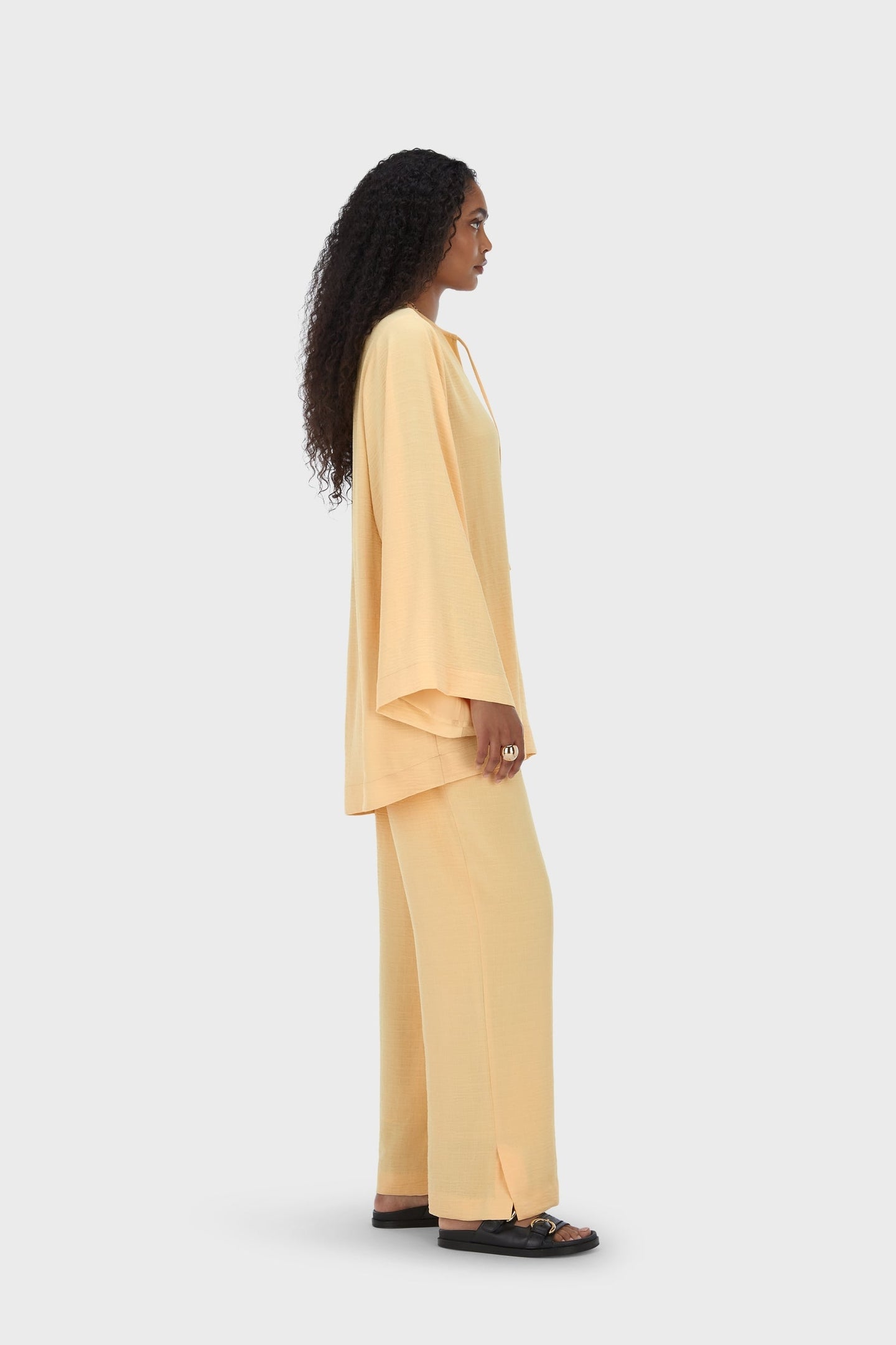 Summer Stripe Pants | Sunset Yellow