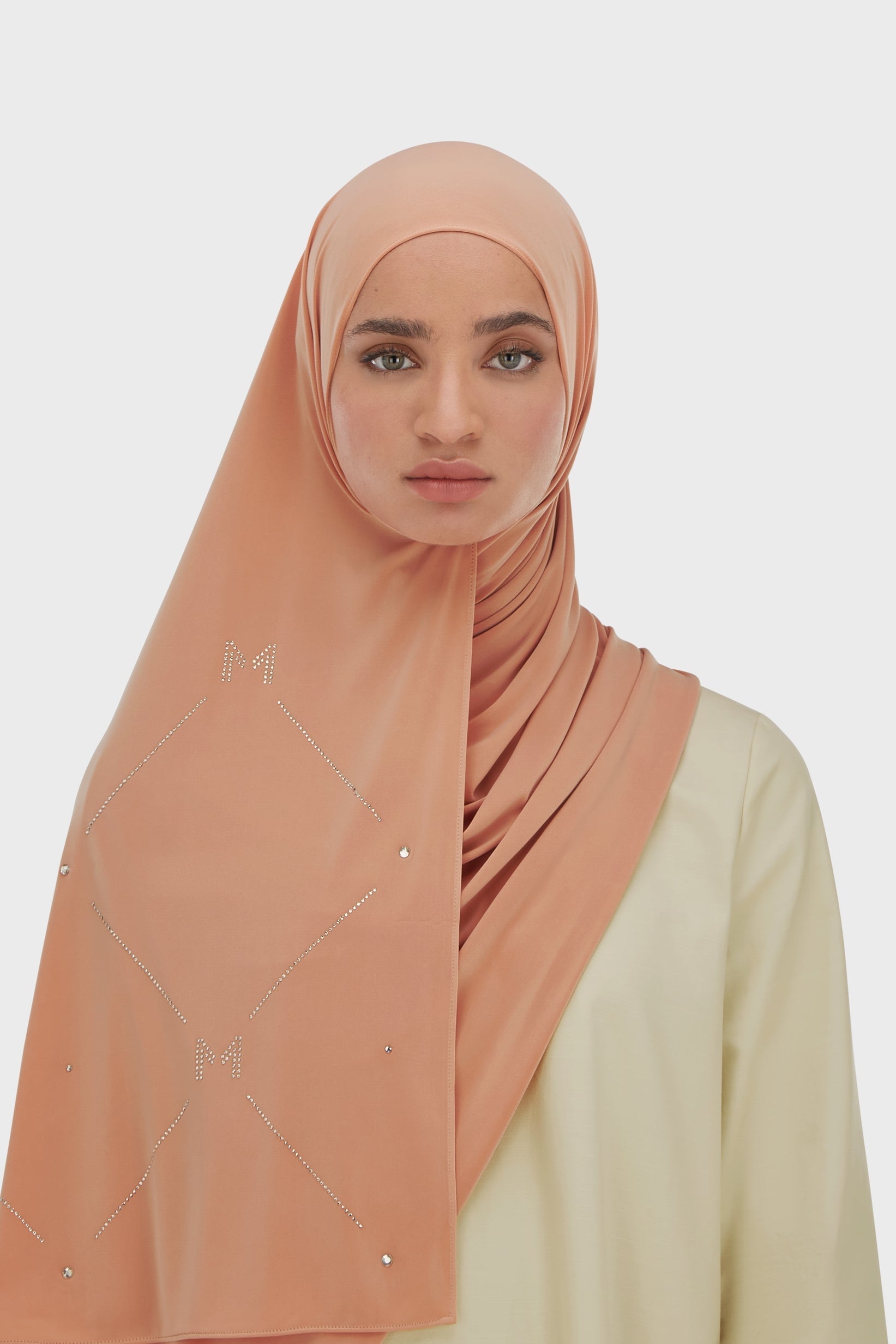The Pearl Monogram - Premium Jersey | Pastel Orange