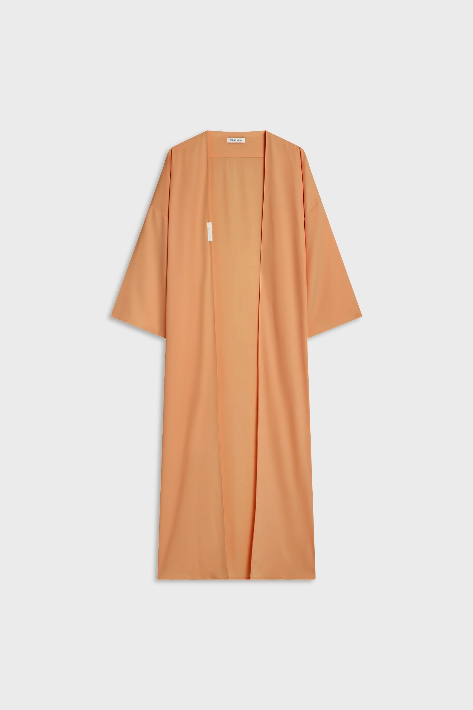 Woven Abaya Short | Pastel Orange