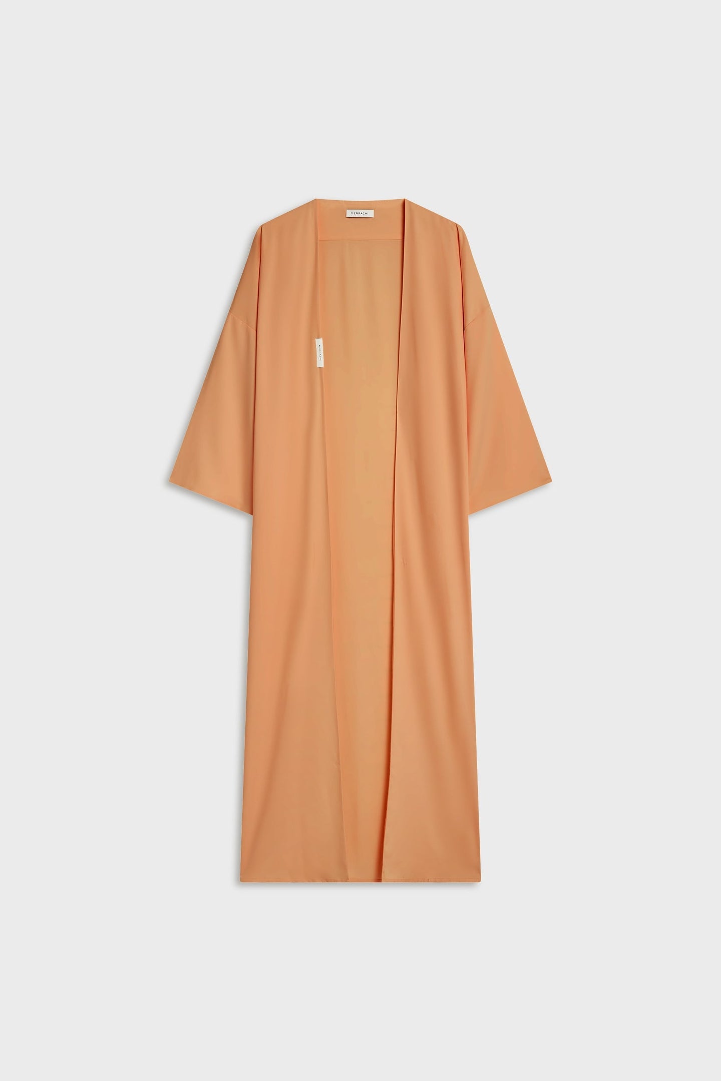 Woven Abaya Short | Pastel Orange