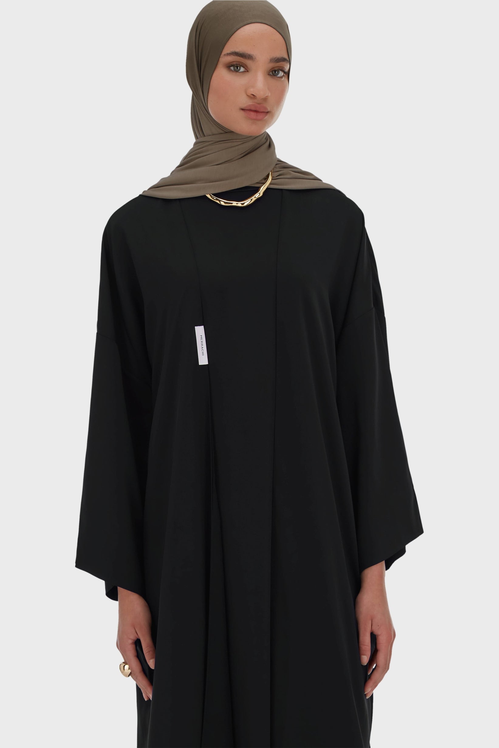 Woven Abaya Regular | Black