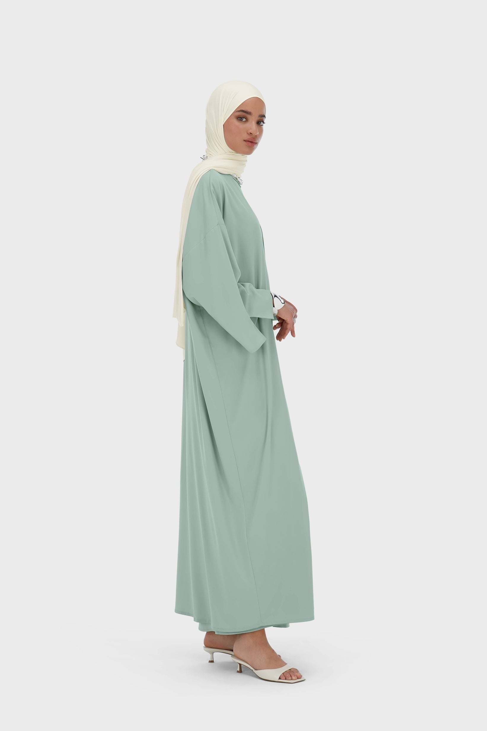 Woven Abaya Regular | Lake