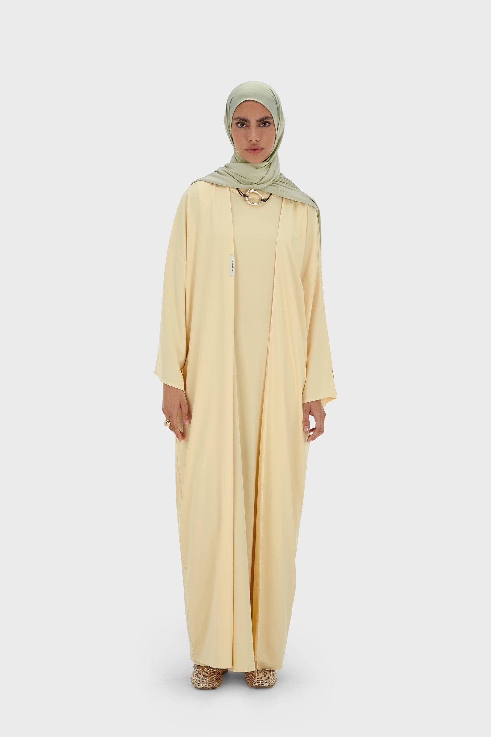 Woven Abaya Regular | Sorbet