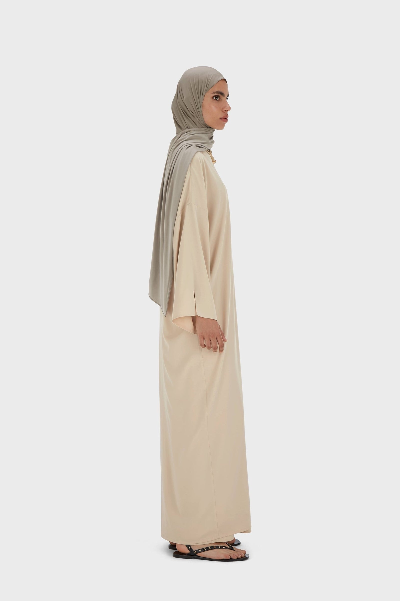 Woven Abaya Short | Warm Butter